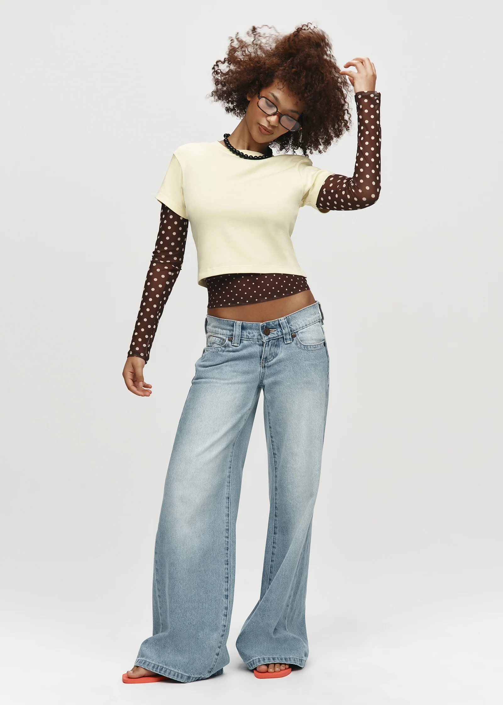 00 Super Low Wide Denim Jeans