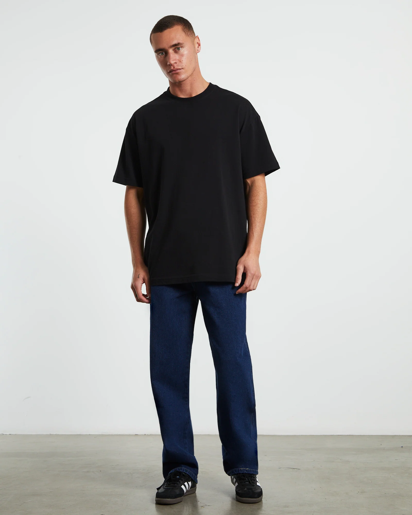 13296 Relaxed Straight Fit Denim Jeans Stone Washed - Image 5