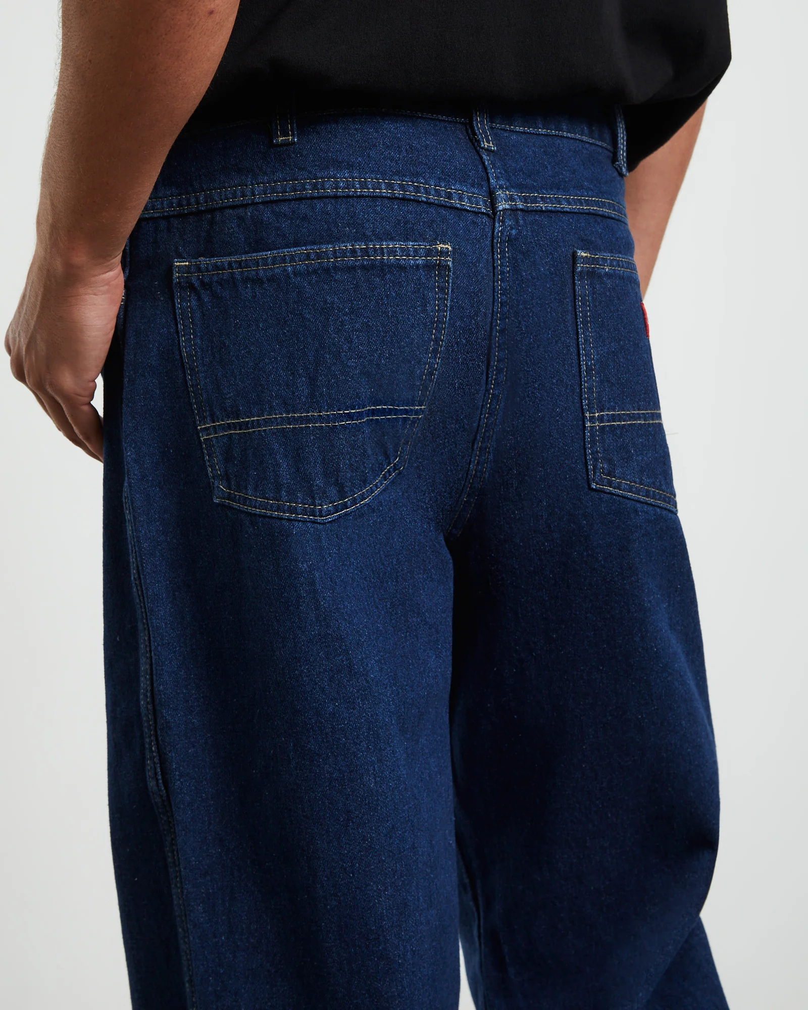 13296 Relaxed Straight Fit Denim Jeans Stone Washed - Image 7