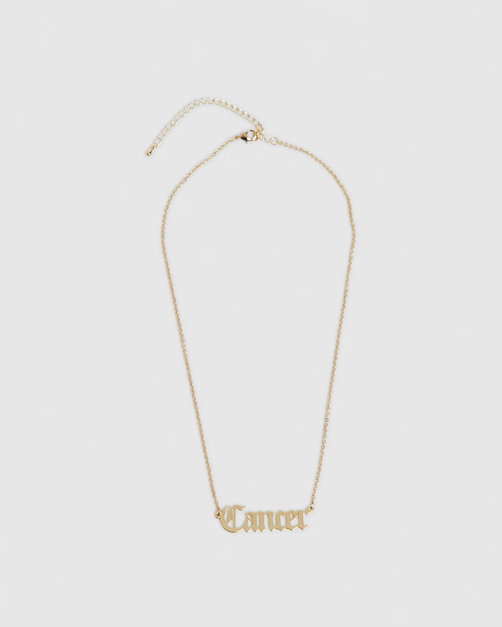 14k Gold Cancer Star Sign Necklace - Image 2
