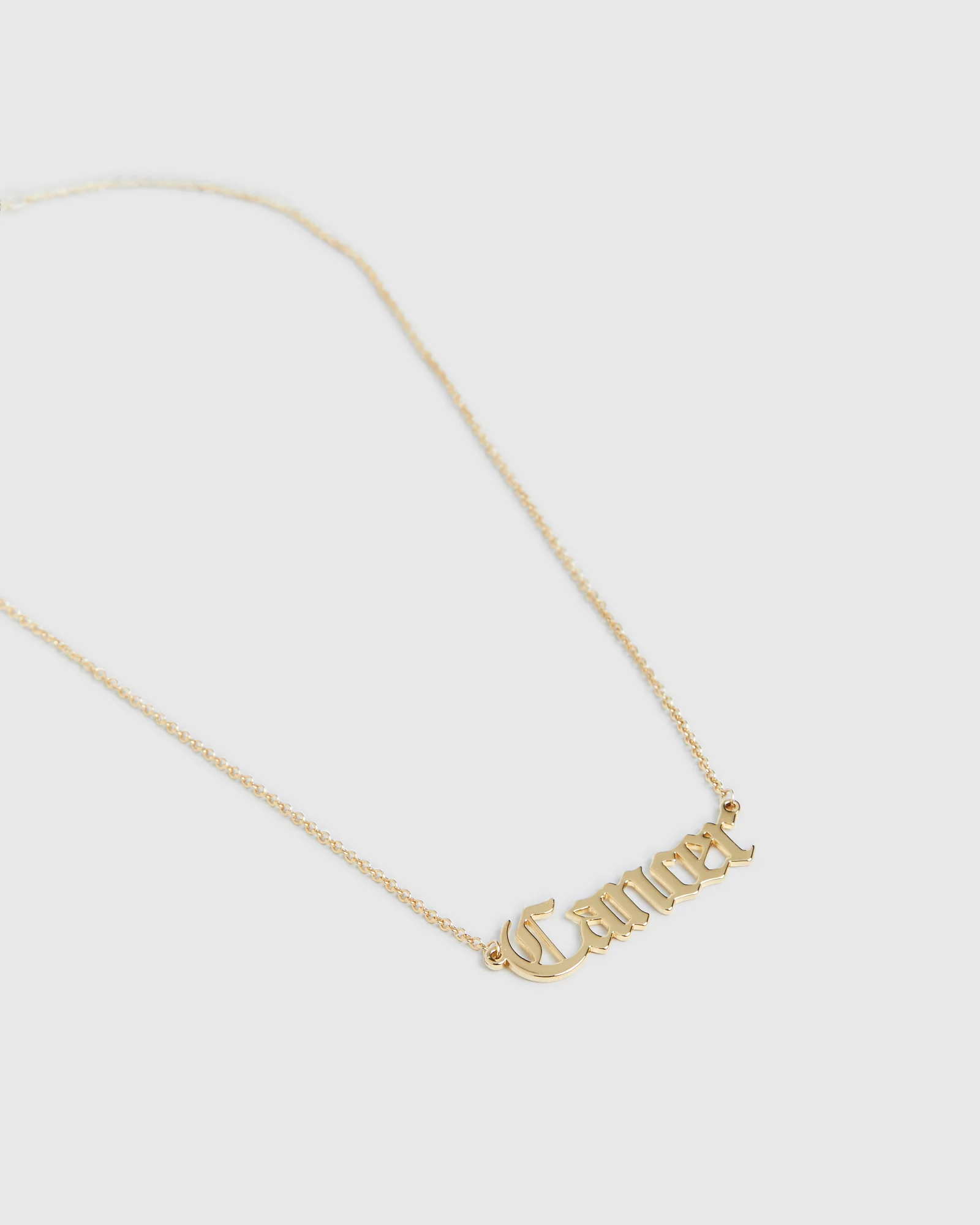 14k Gold Cancer Star Sign Necklace - Image 3
