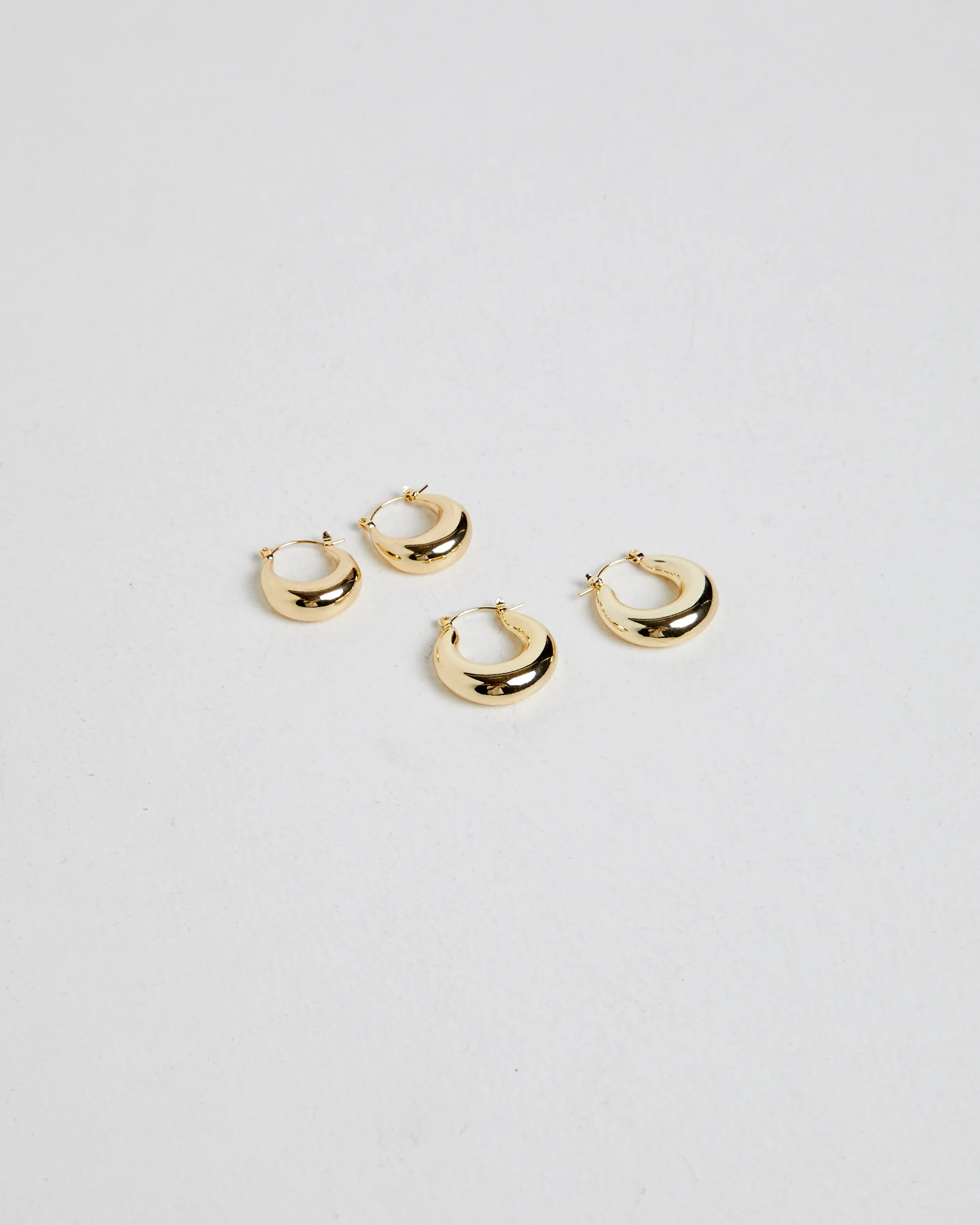 14K Gold Classic Core Hoop Pack
