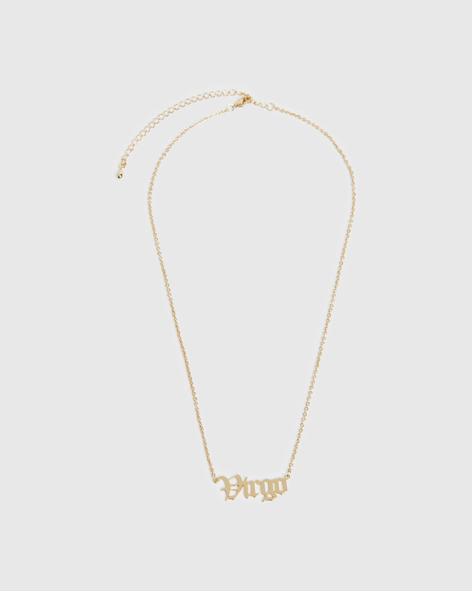 14k Gold Virgo Star Sign Necklace - Image 2