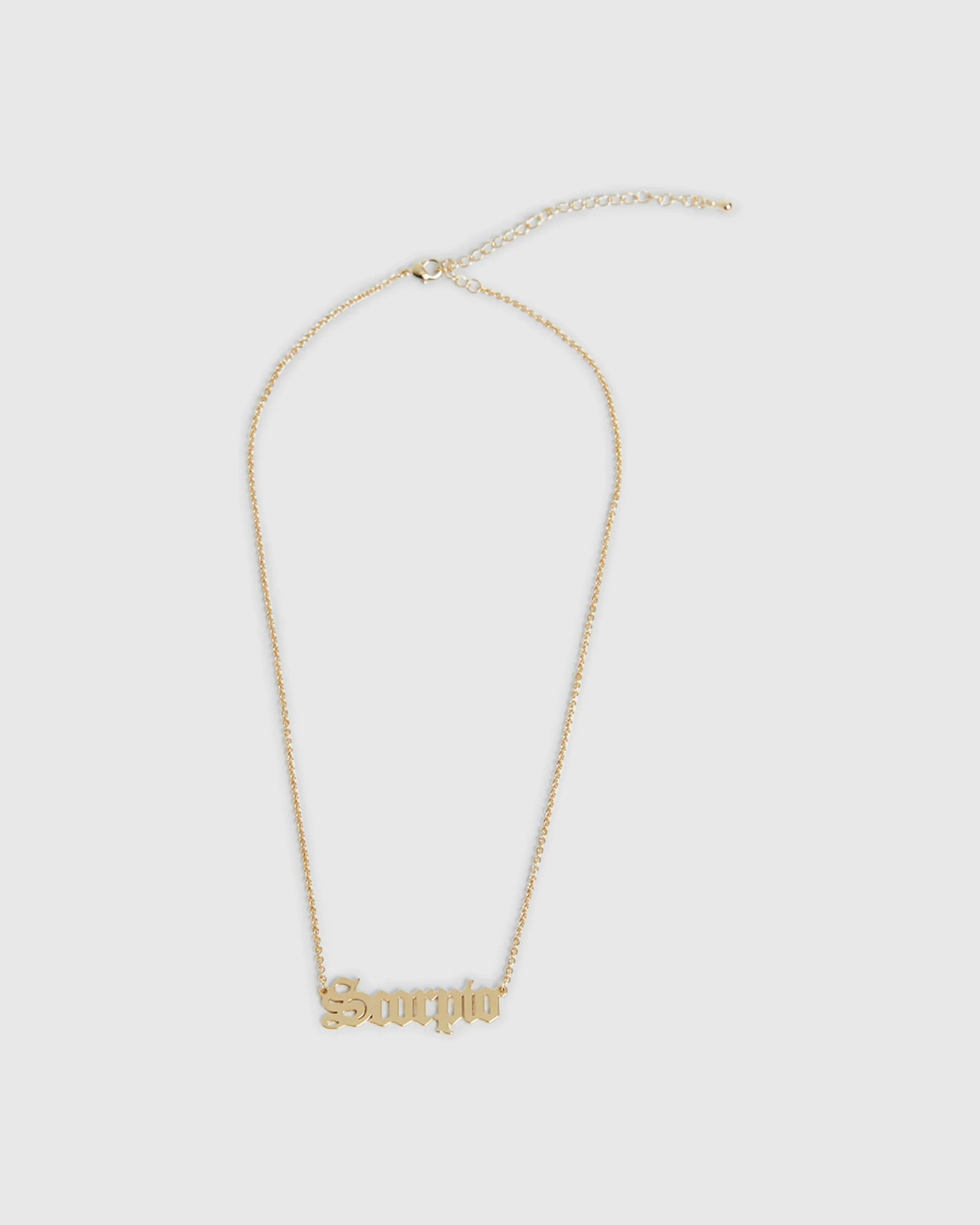 14k  Scorpio Star Sign Necklace - Image 2