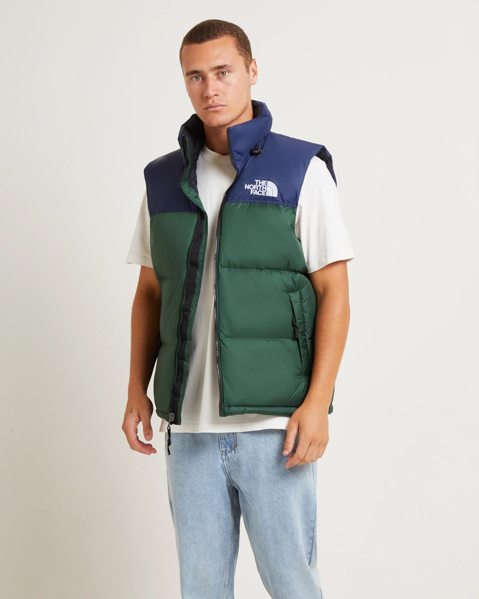1996 Nuptse Retro Vest in Pine Needle