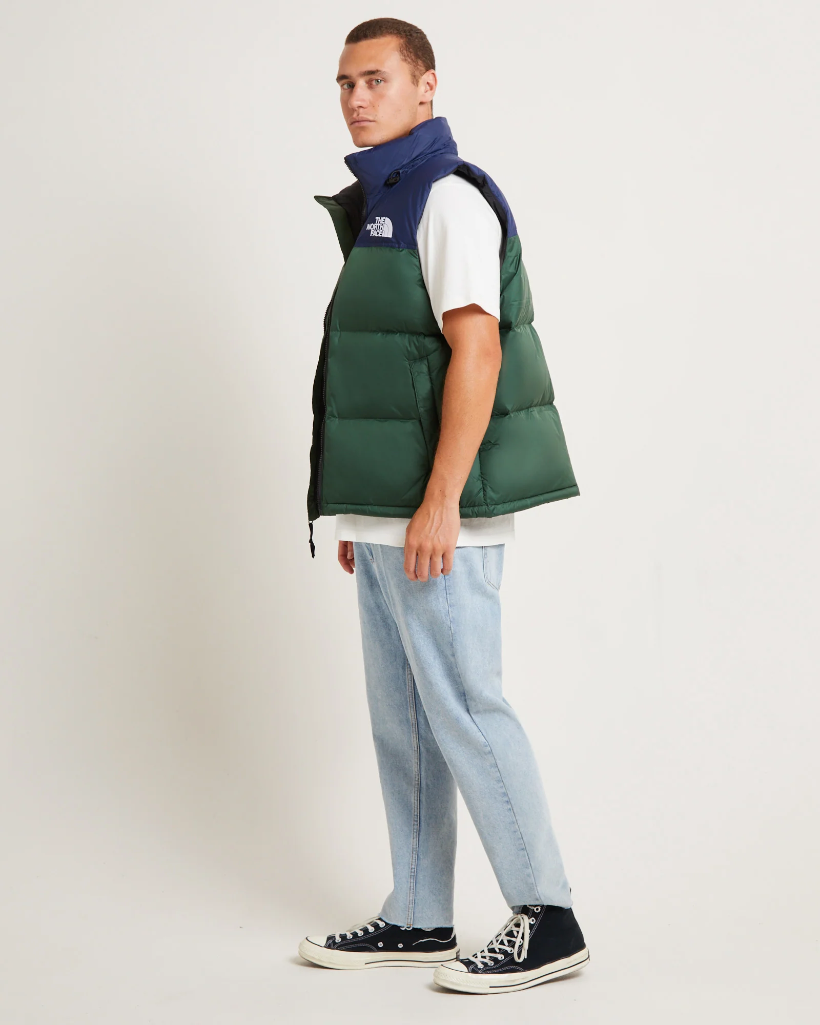 1996 Nuptse Retro Vest in Pine Needle - Image 5
