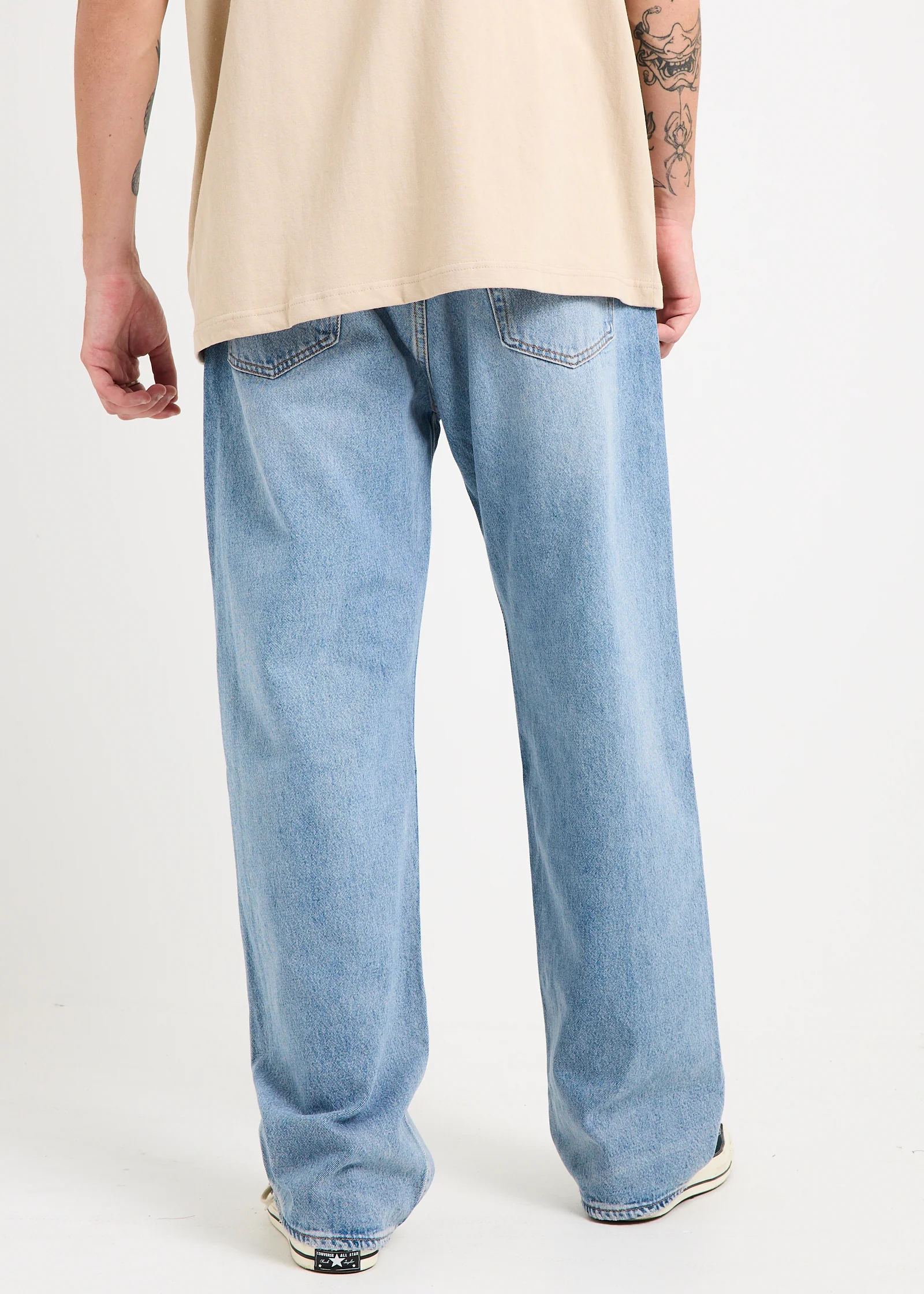 501 Loose Men's Denim Jeans In My Bronco Light Wash - Image 2
