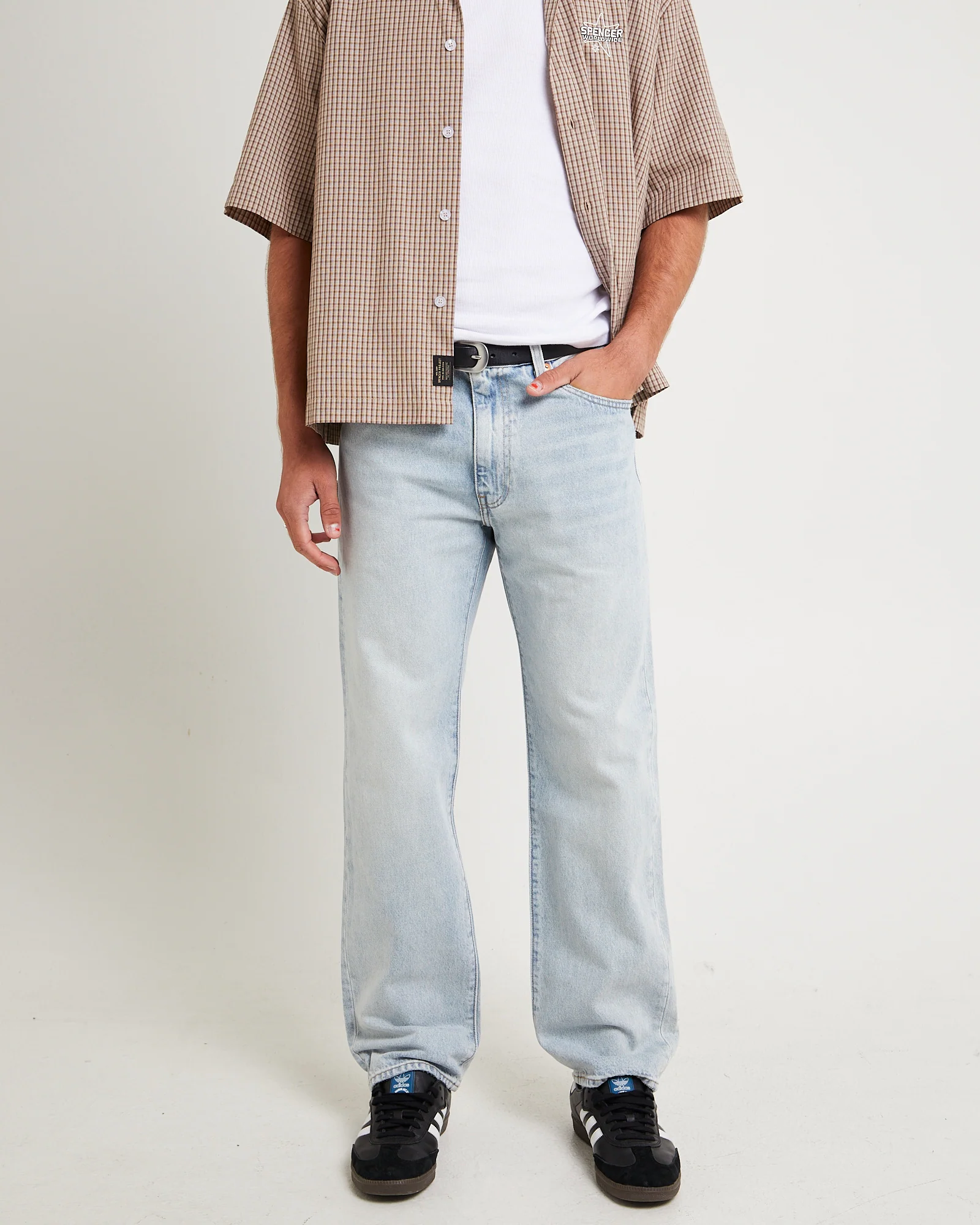 555 Relaxed Straight Denim Jeans