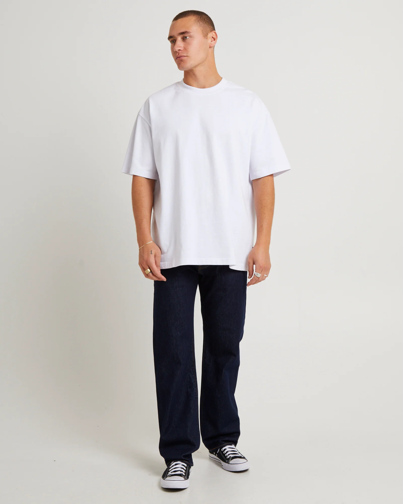 555 Relaxed Straight Denim Jeans