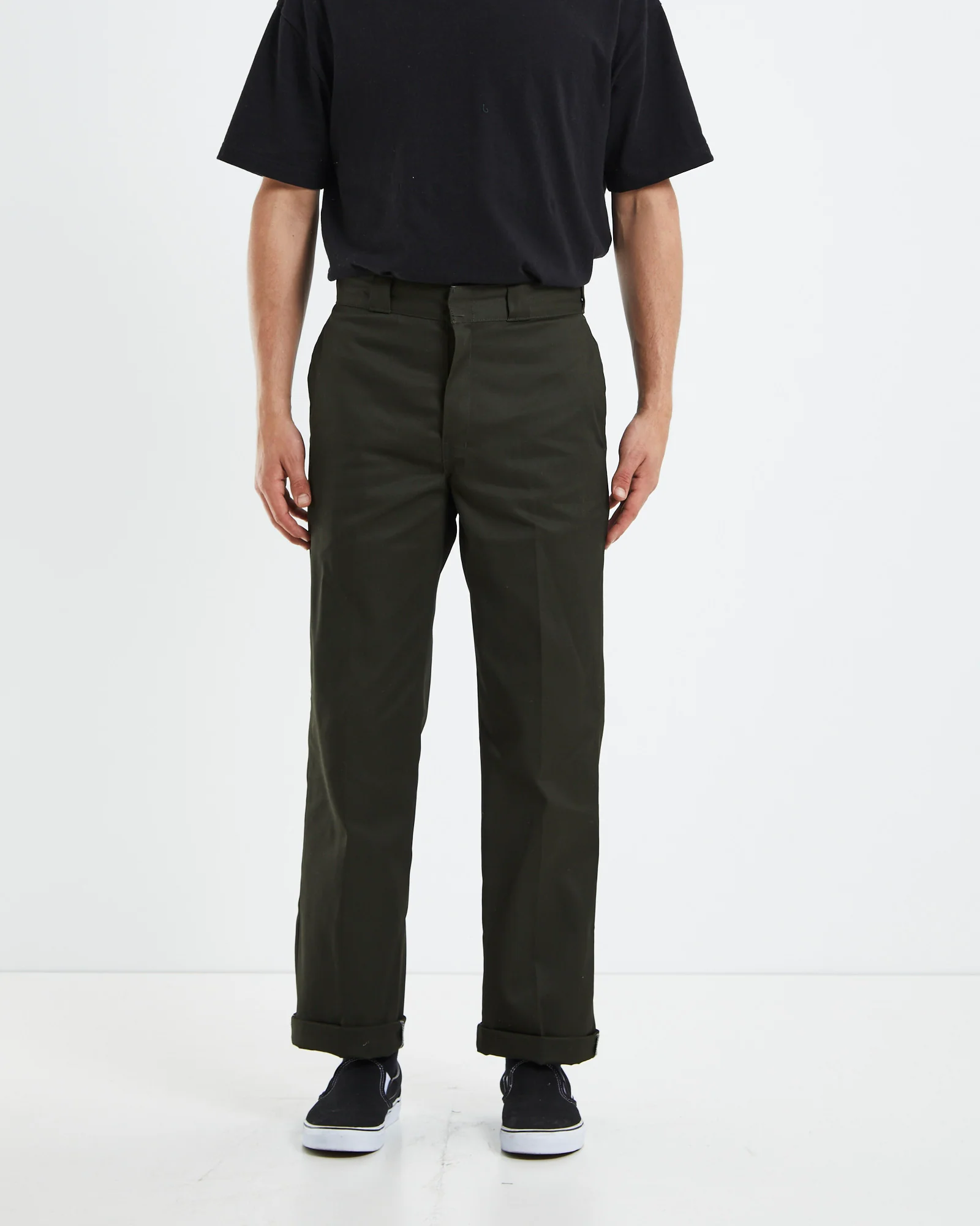 874 Original Fit Pants Pants Olive Green - Image 6