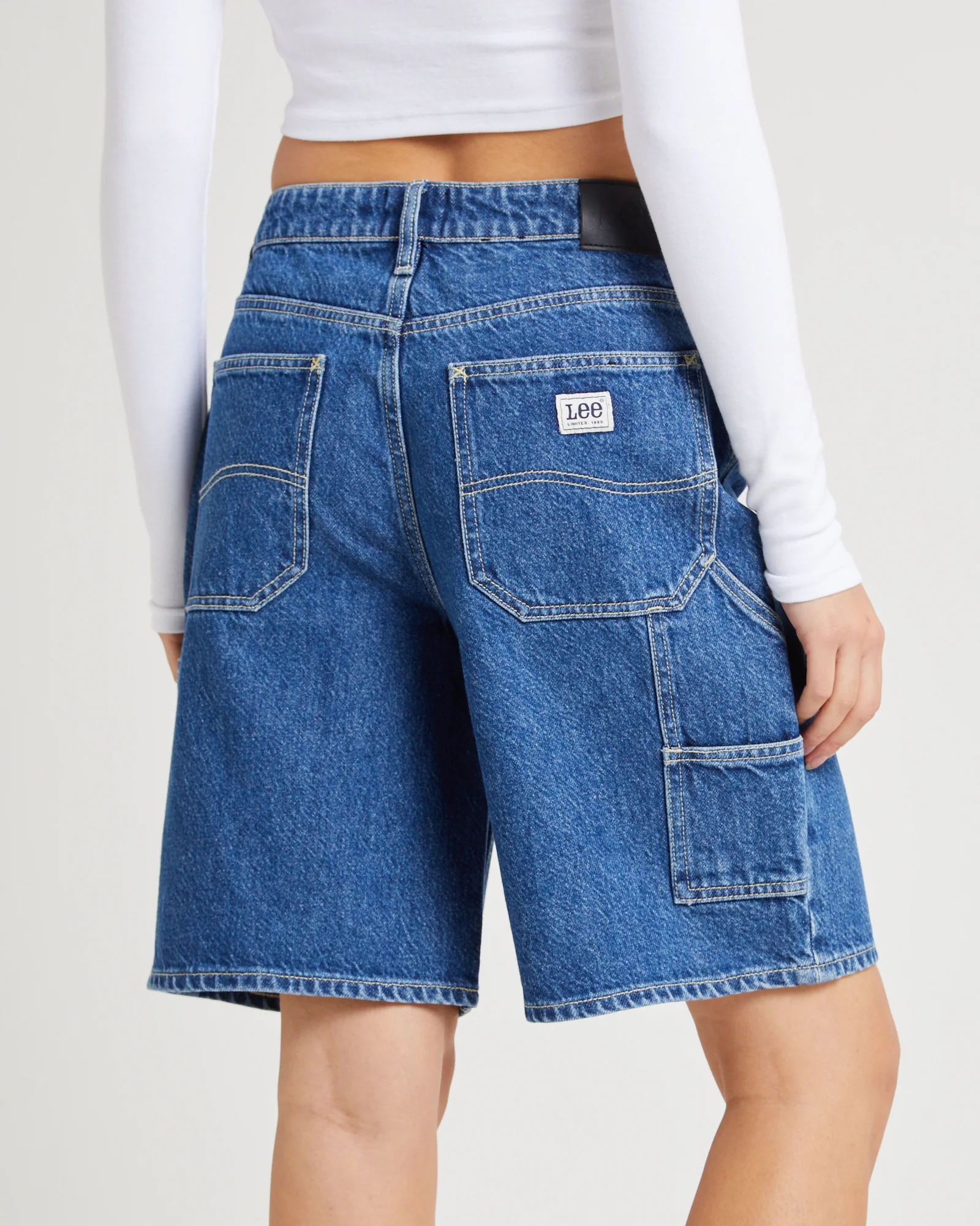 90s Mid Baggy Carpenter Denim Shorts Faithless - Image 5