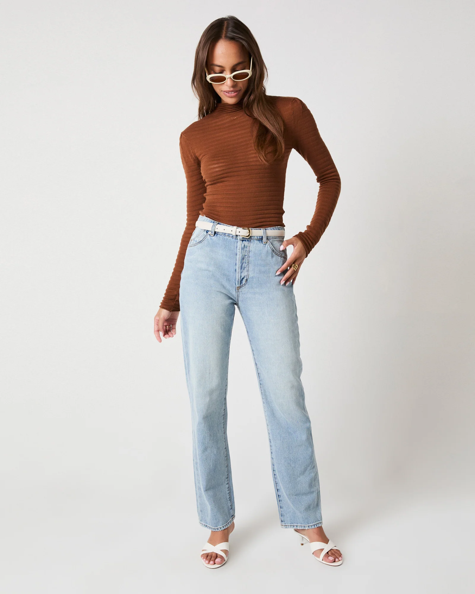 90s Relaxed Jeans Faded Blue - Image 3