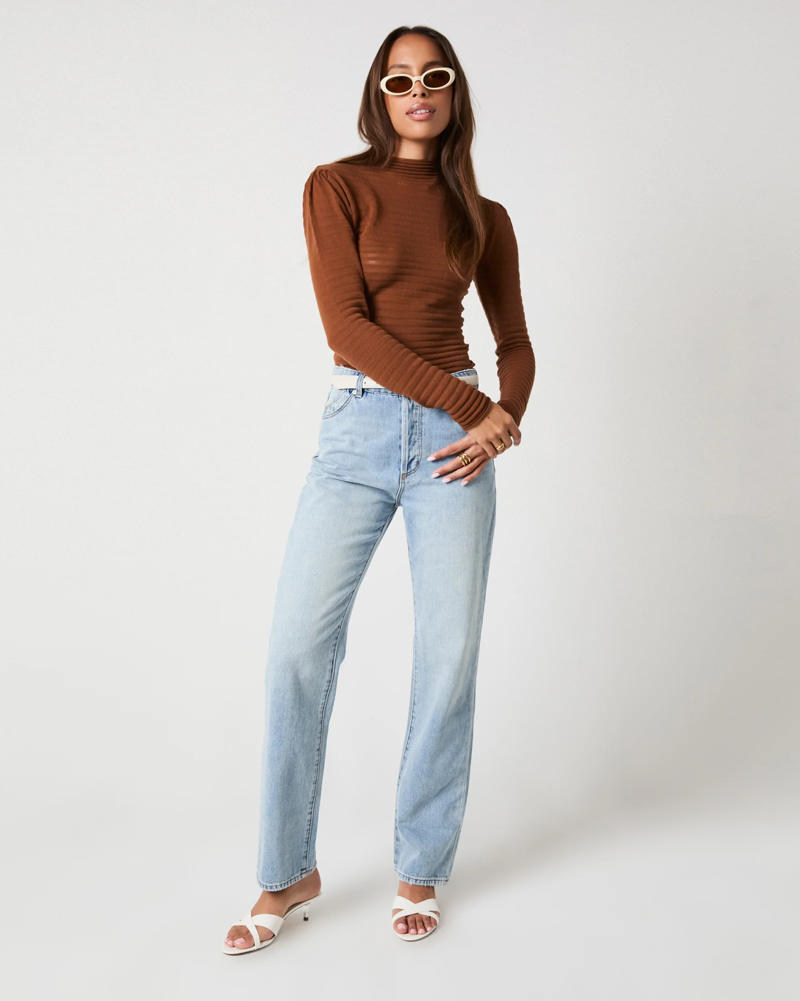 90s Relaxed Jeans Faded Blue - Image 4