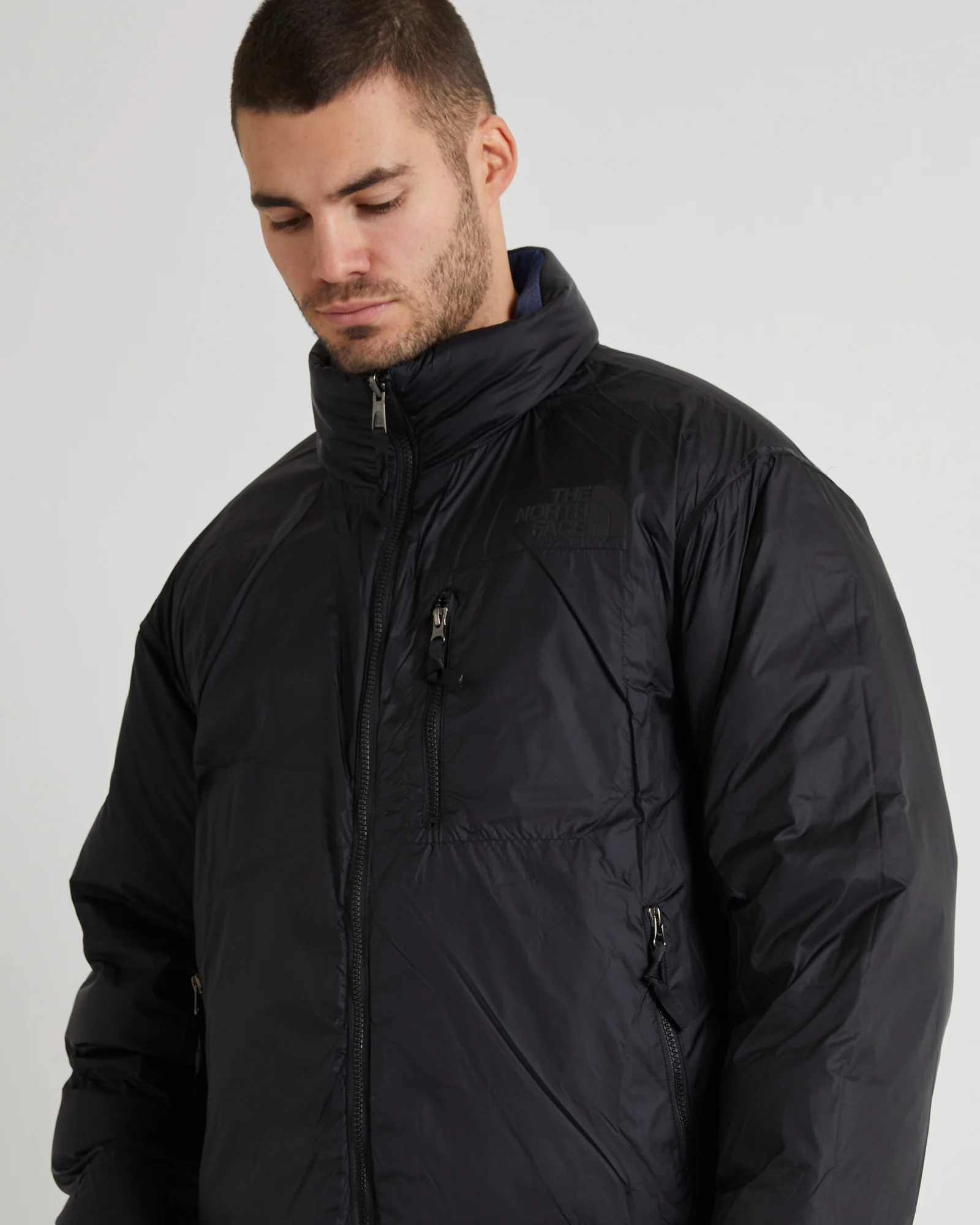 92 REVERSIBLE NUPTSE JACKET DENIM BLUE - Image 2