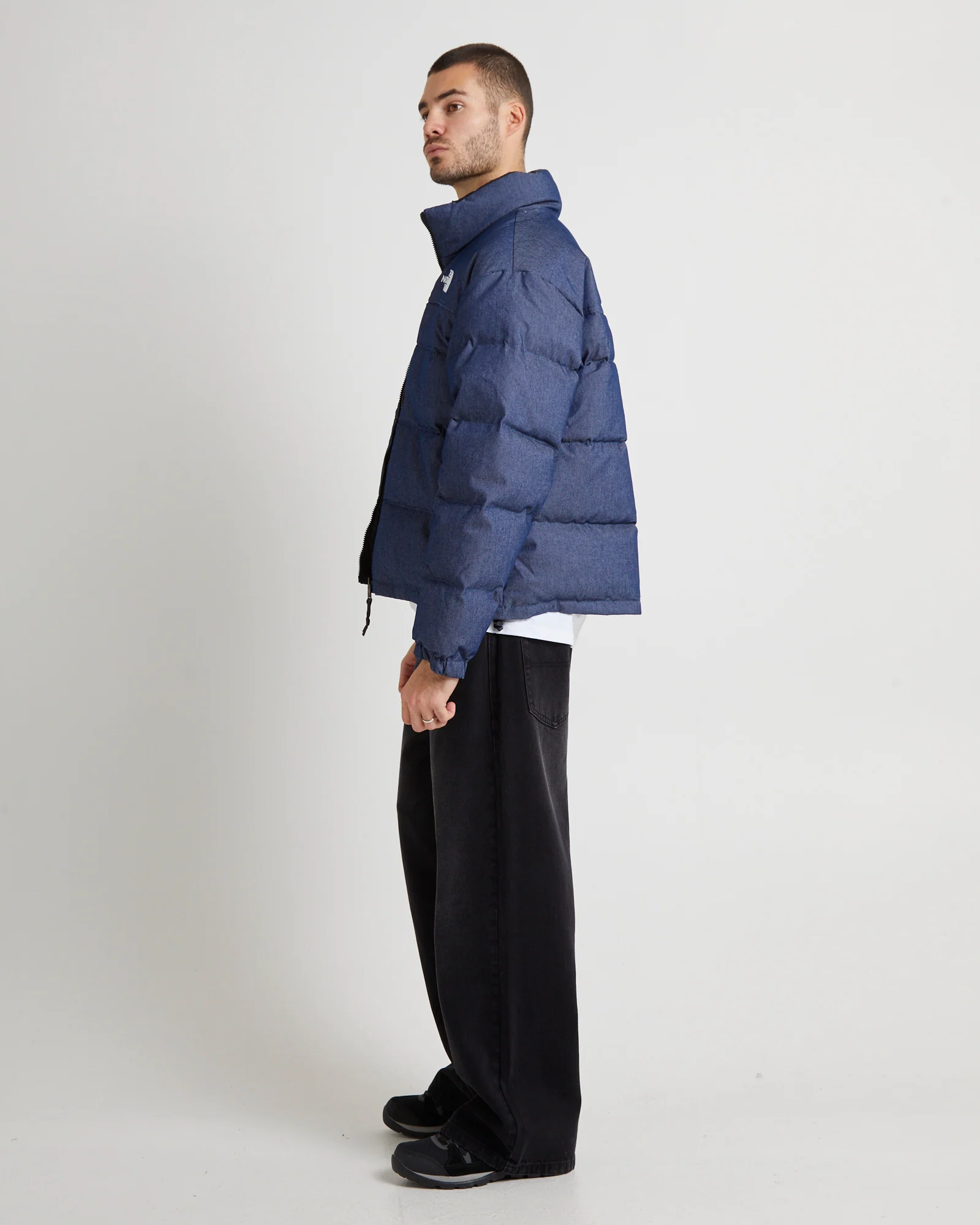 92 REVERSIBLE NUPTSE JACKET DENIM BLUE - Image 4