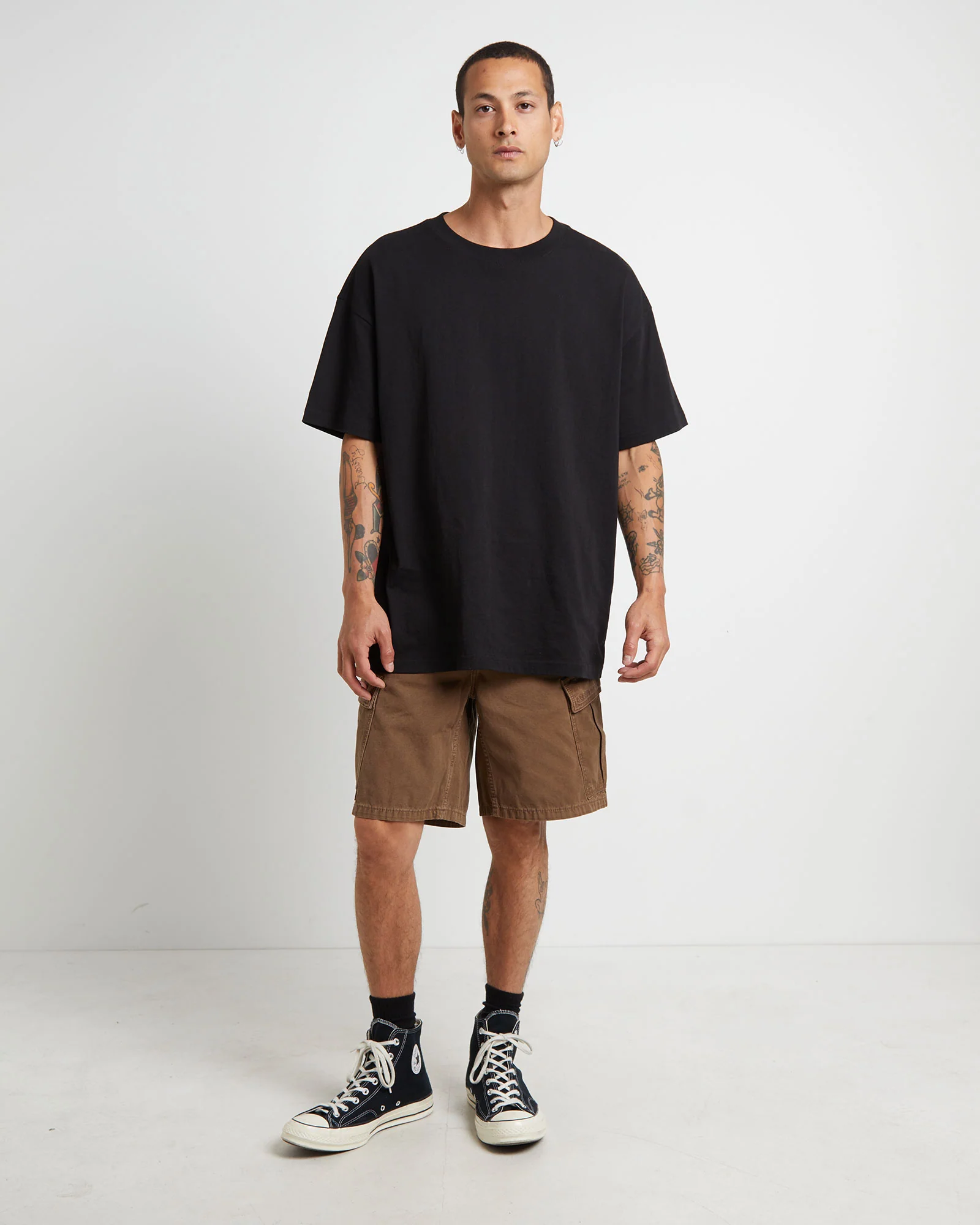 95 Cargo Baggy Shorts in Brown Stone - Image 3