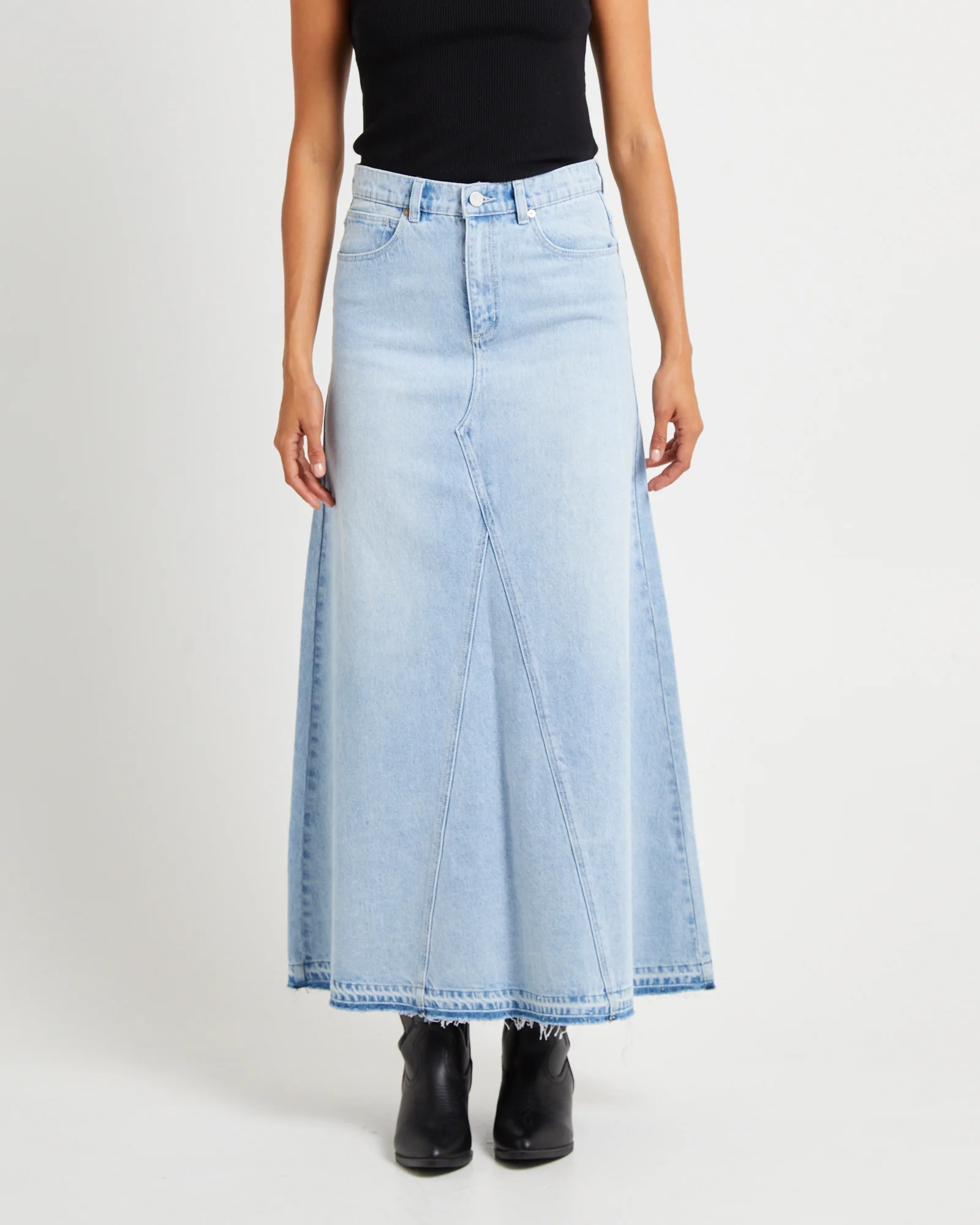 95 Denim Maxi Skirt Gina