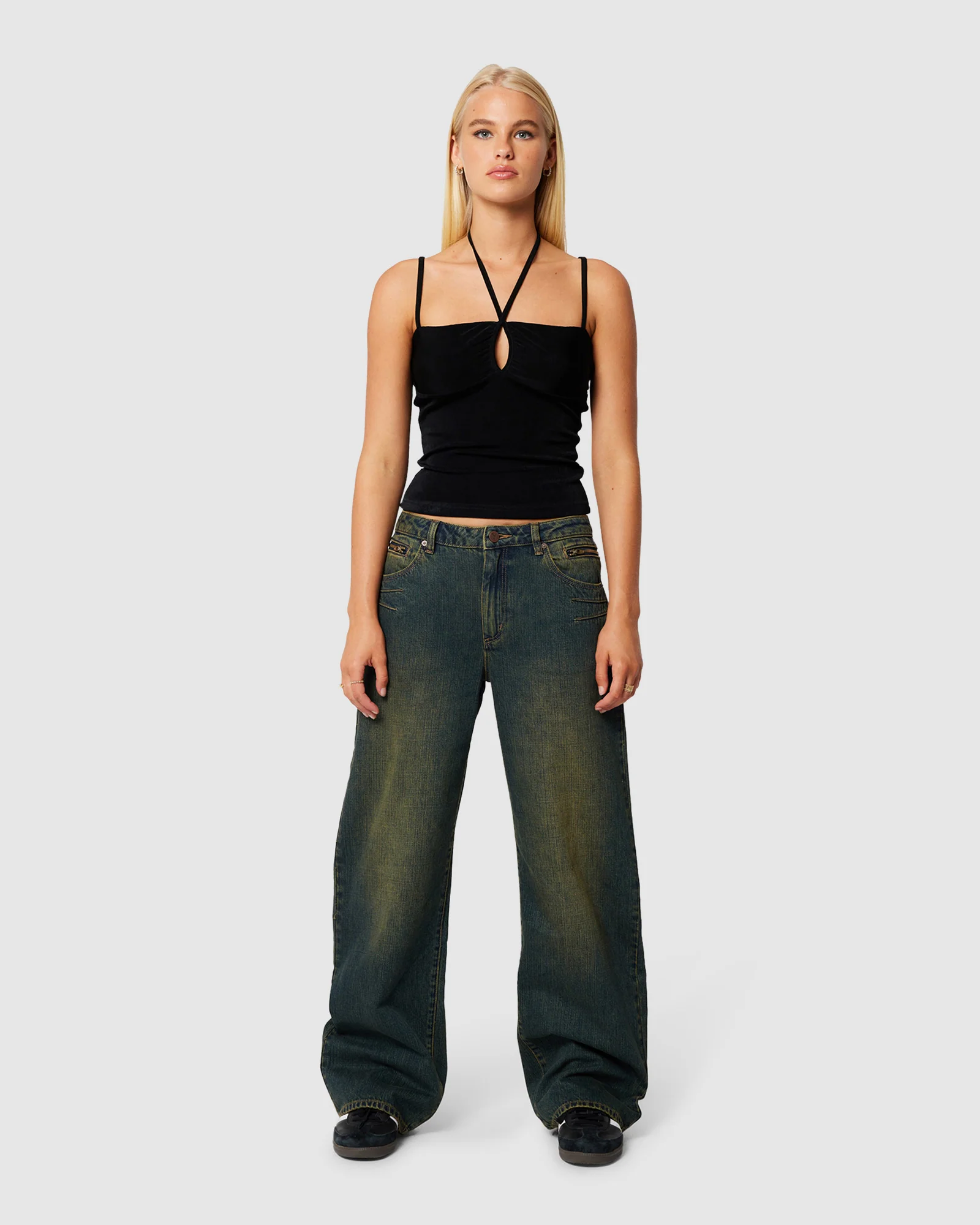 95 Mid Baggy Zip Denim Jeans Xena - Image 2