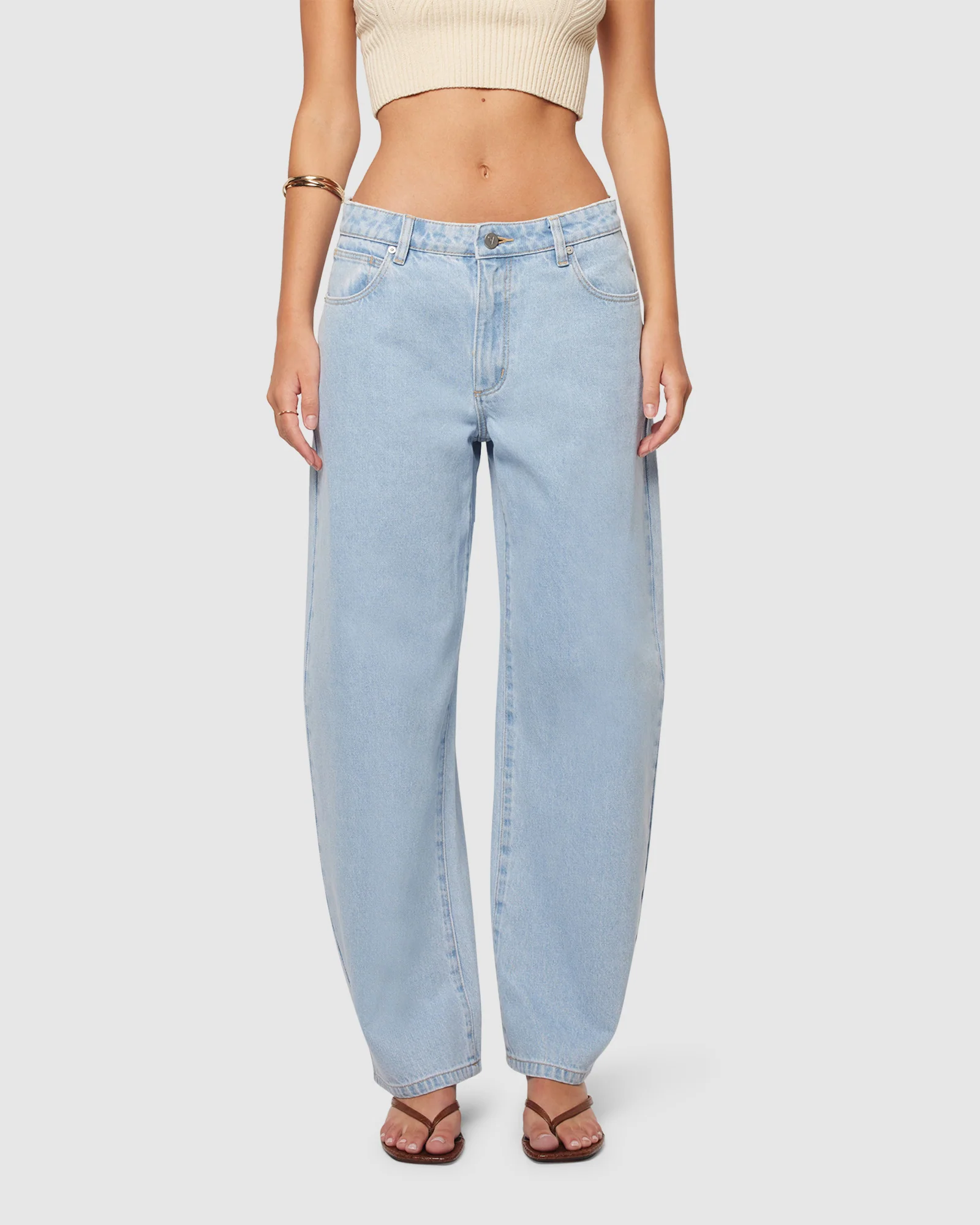 95 Mid Barrel Denim Jeans Kendall