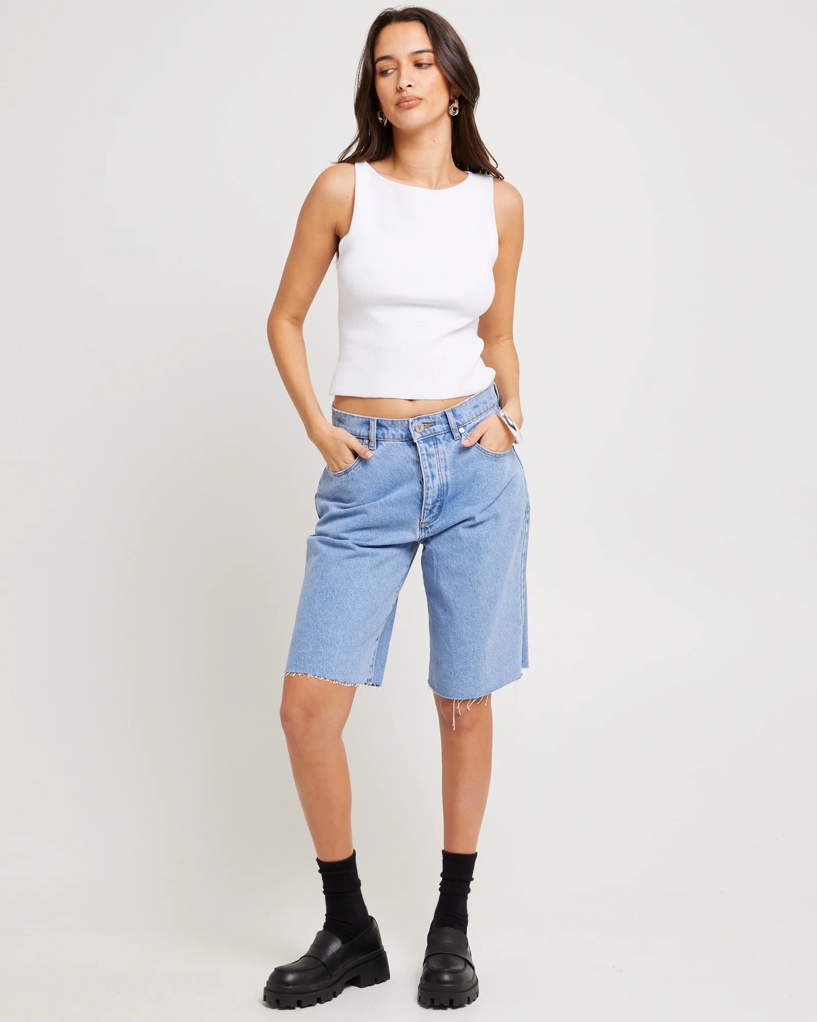 95 Mid Denim Jorts Gigi - Image 3