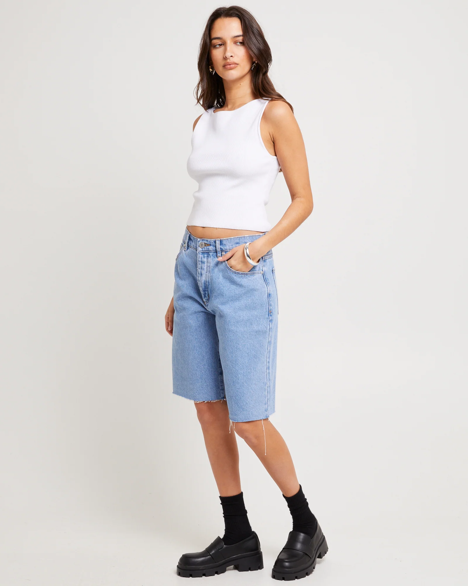 95 Mid Denim Jorts Gigi - Image 4