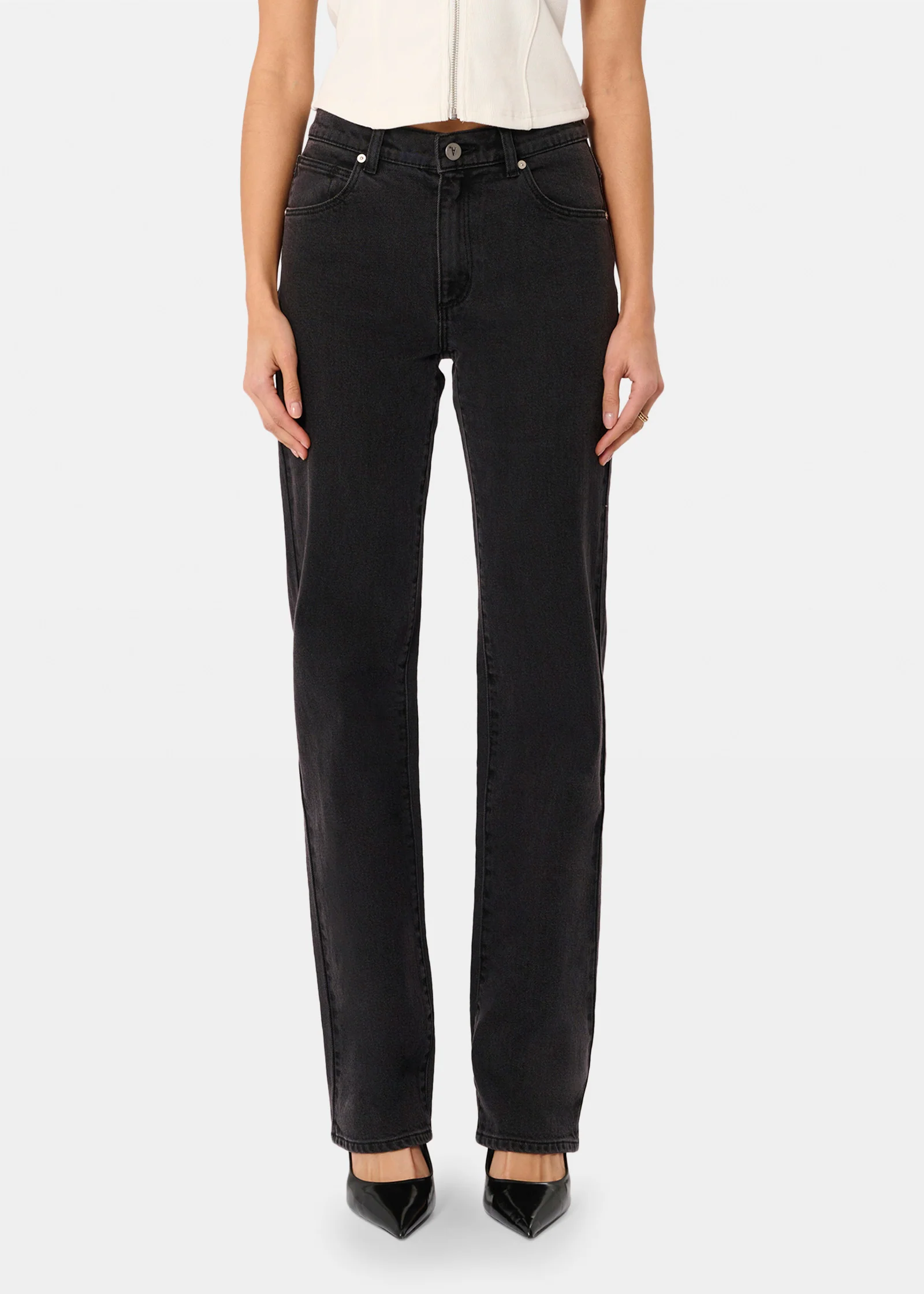 95 Mid Straight Denim Jeans - Image 2