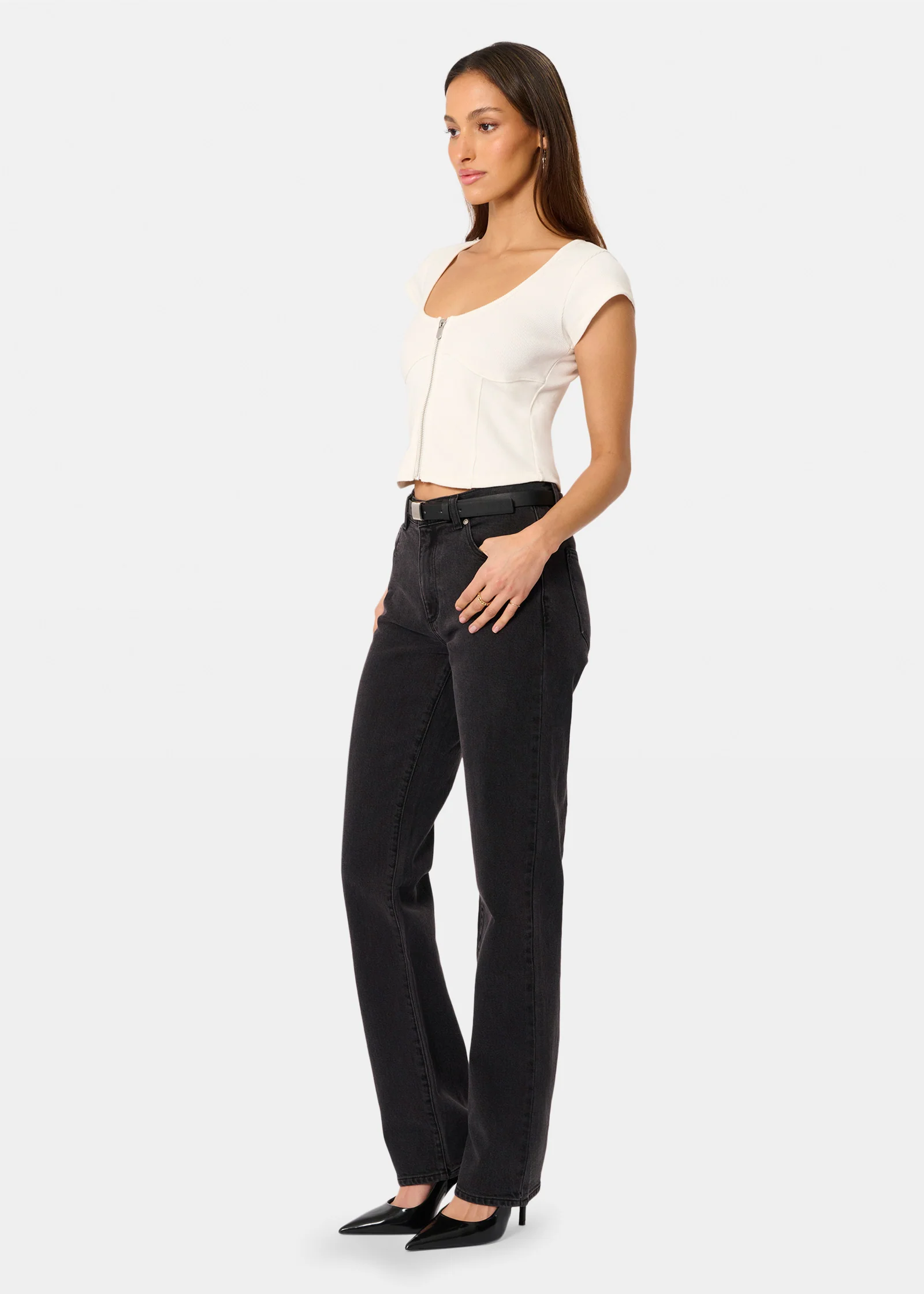 95 Mid Straight Denim Jeans - Image 3