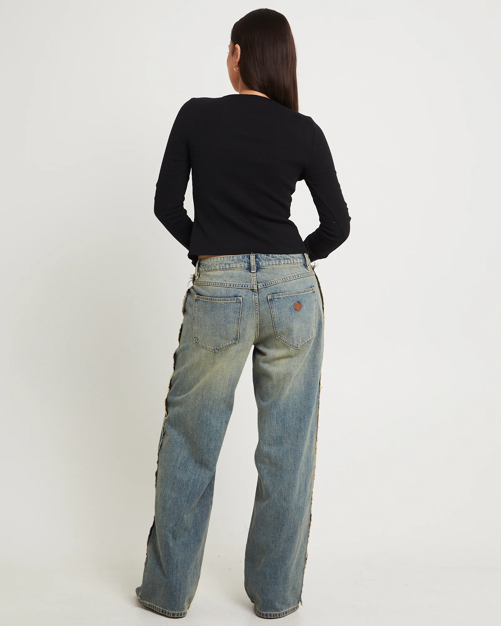 99 Low Baggy Denim Jeans Raw Roxie - Image 4