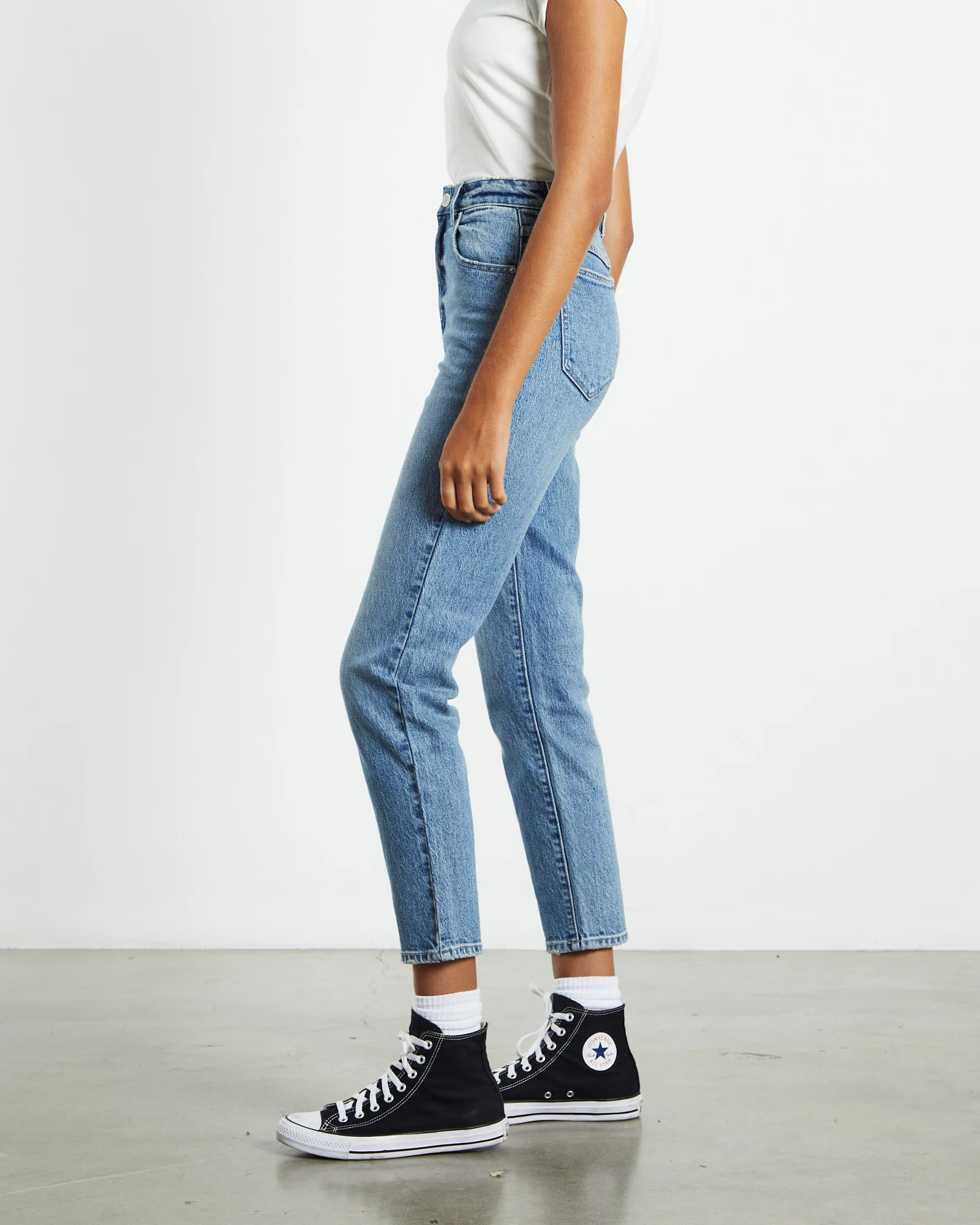 A 94 High Rise Slim Jeans Lizzie Y2K Blue - Image 4