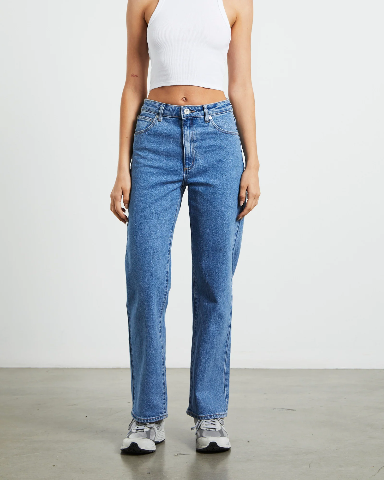 A 94 High Straight Petite Jeans Debbie Blue