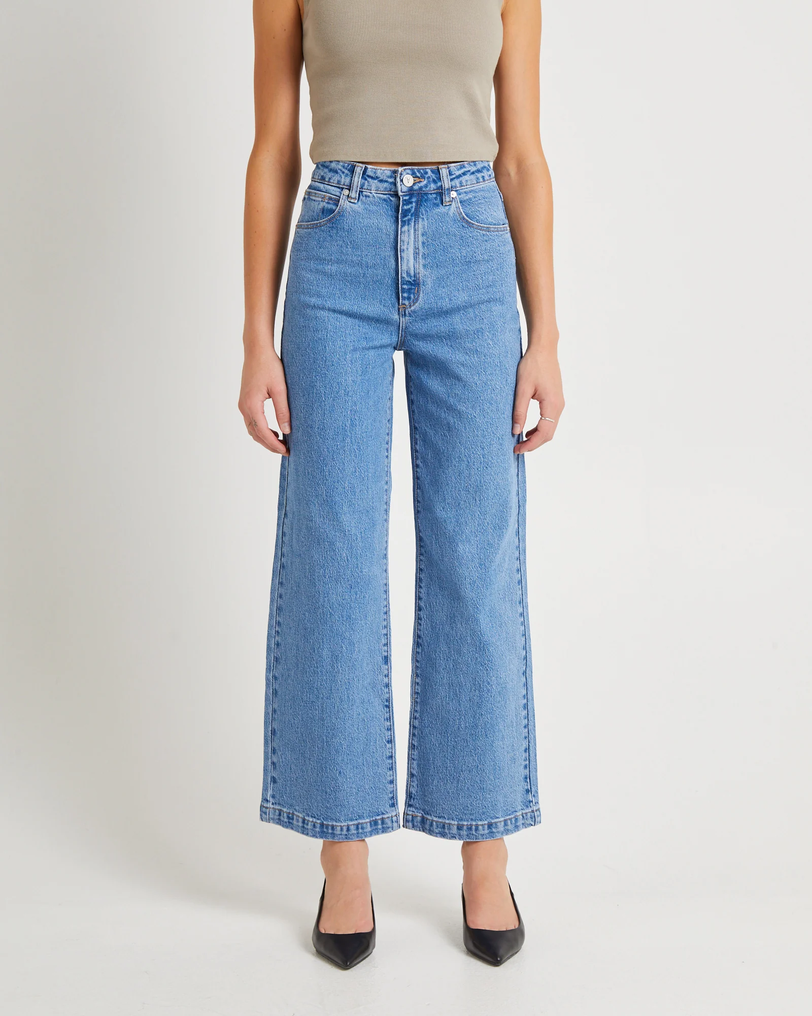 94 High & Wide Petite Denim Jeans Debbie