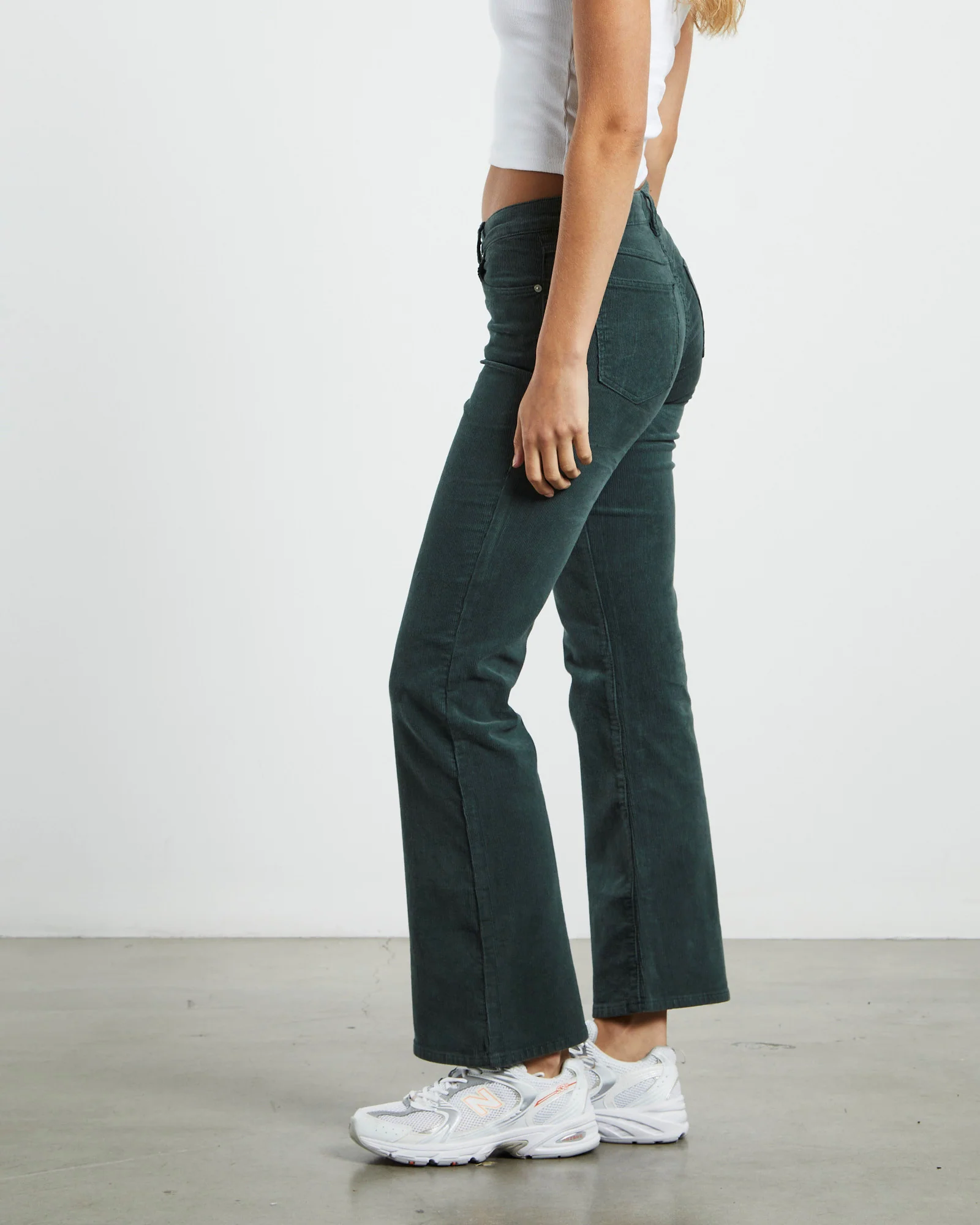 A 99 Low Boot Jeans 90's Green Cord - Image 3