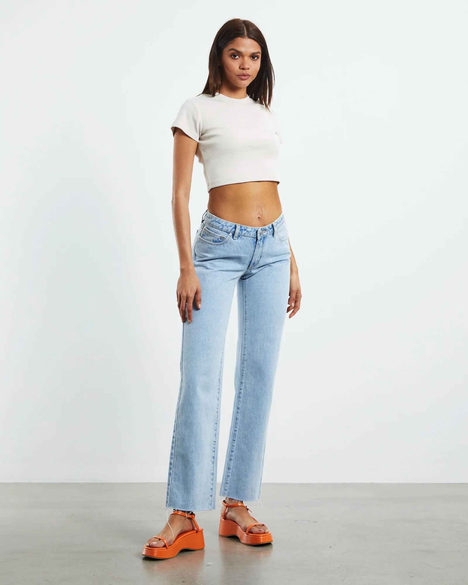 A 99 Low Rise Straight Denim Jeans - Image 4