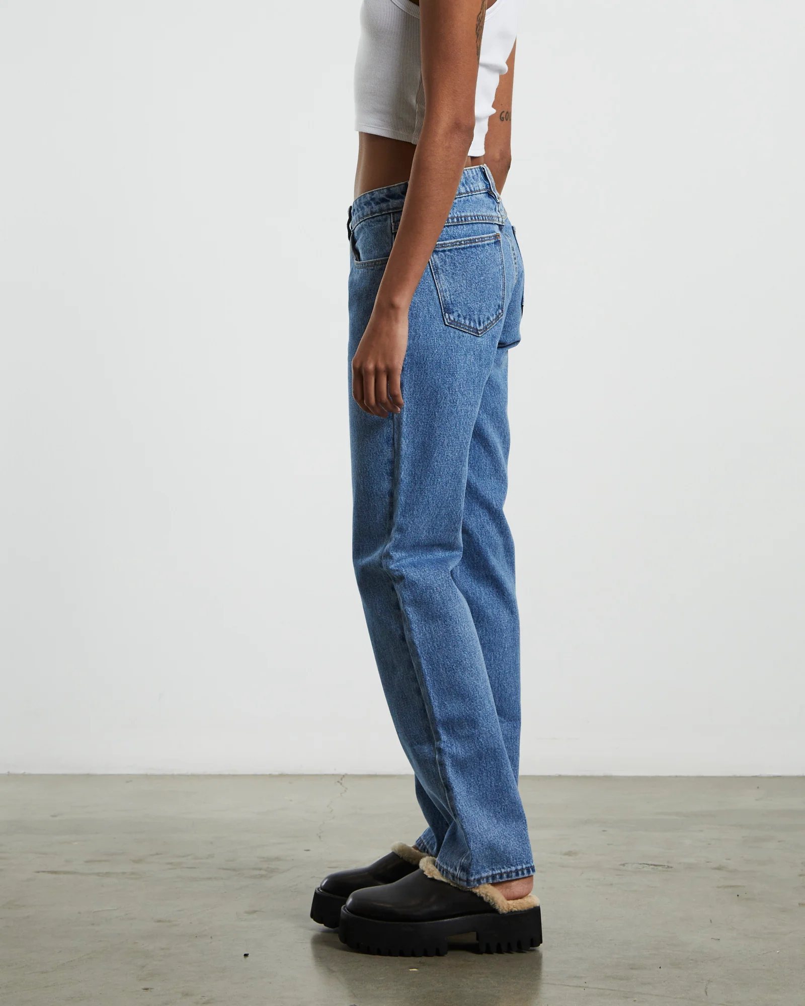 A 99 Low Rise Straight Denim Jeans - Image 3
