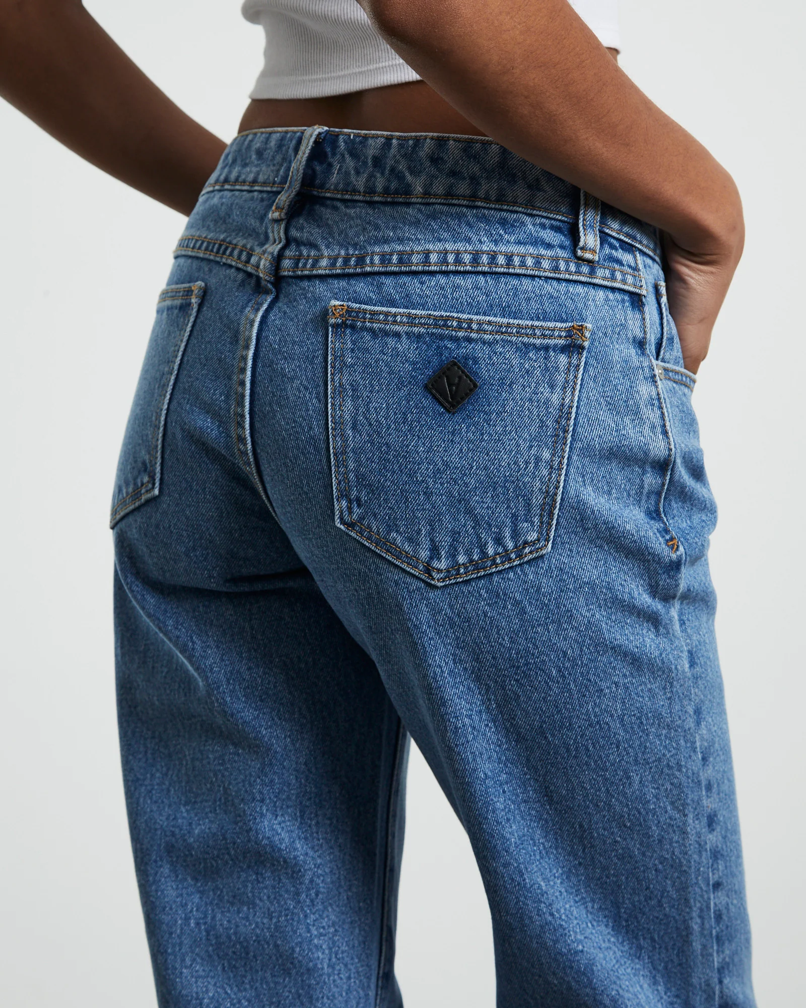 A 99 Low Rise Straight Denim Jeans - Image 5