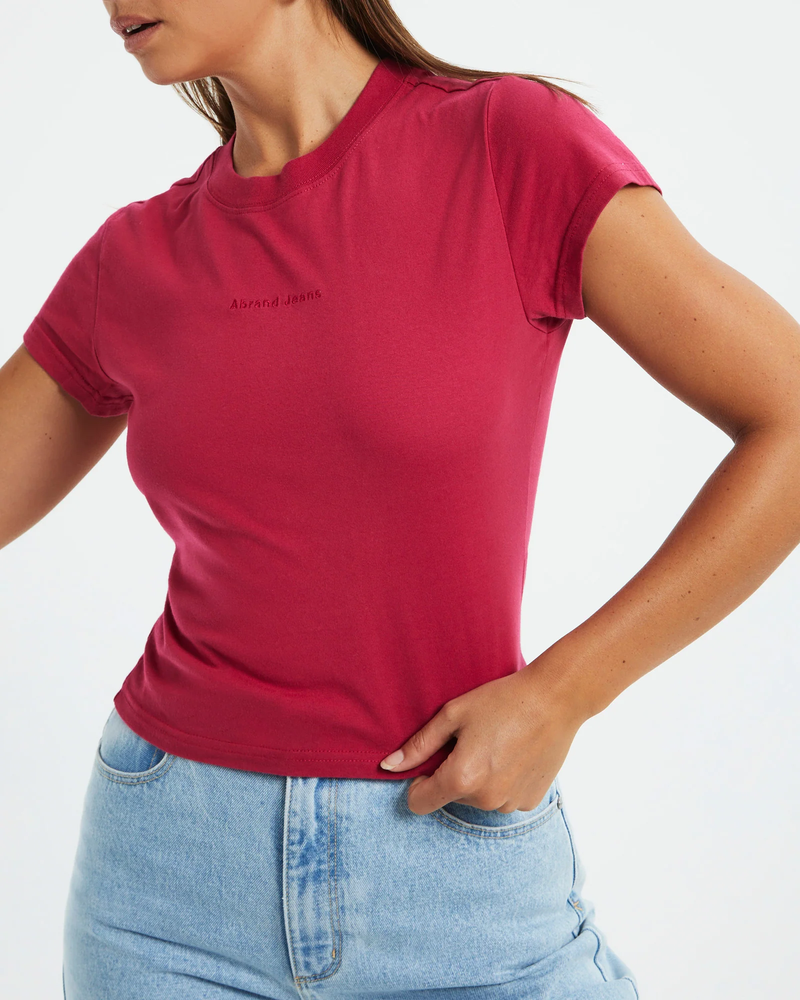 A Baby Tee Magenta Red - Image 5