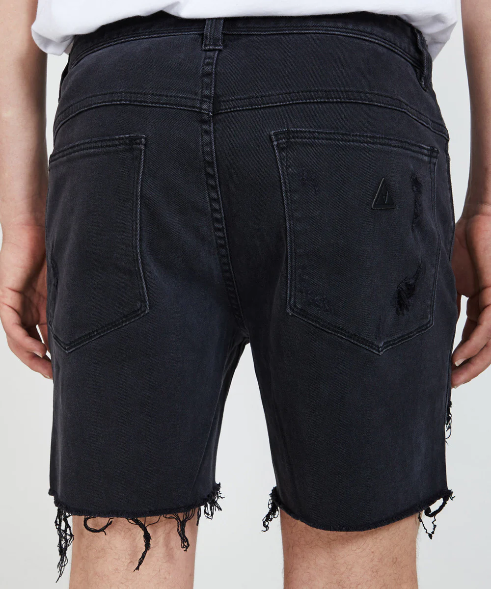 A Cropped Slim Denim Shorts - Image 6