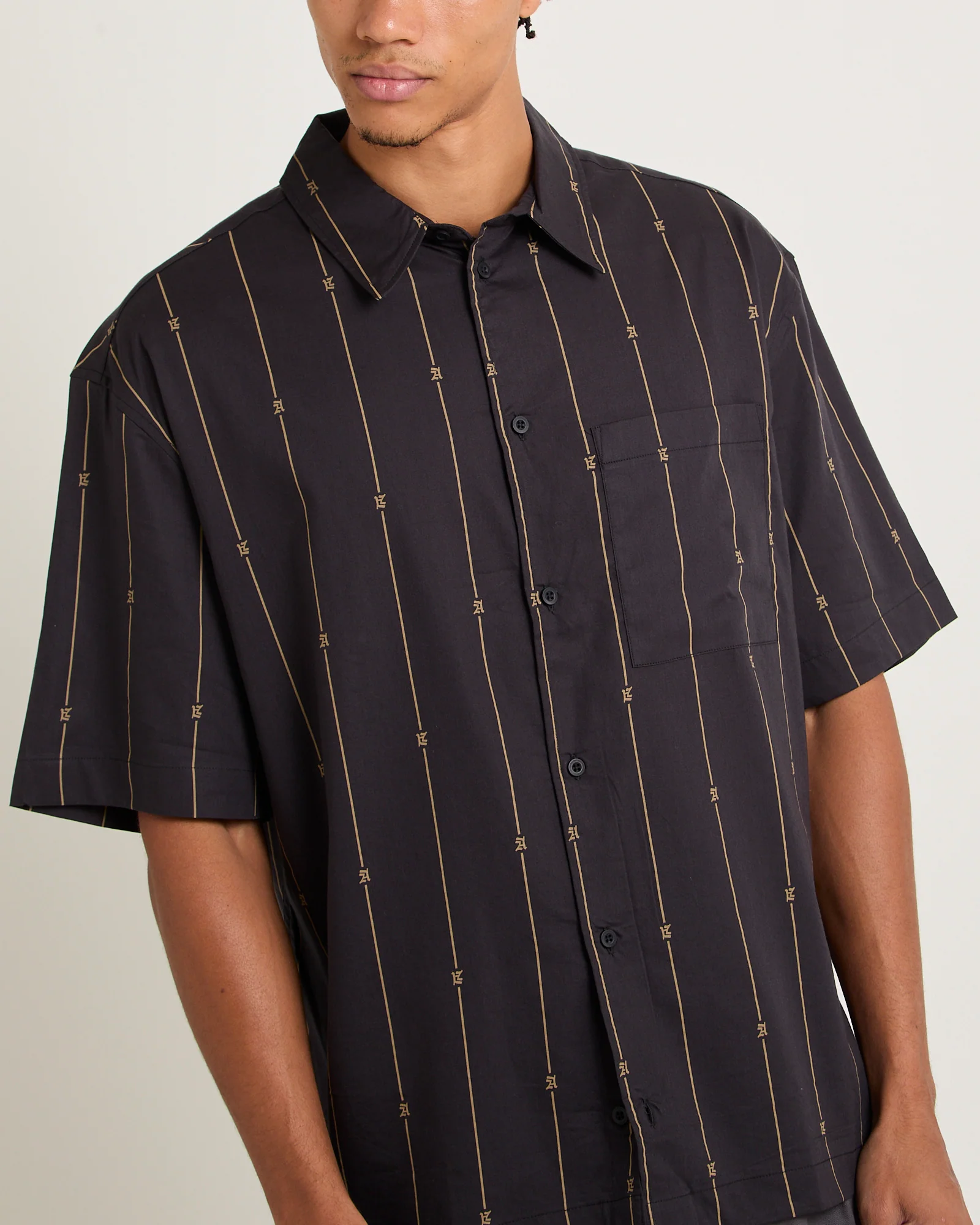 A Stripe Recycled Short Sleeve Shirt - Image 5