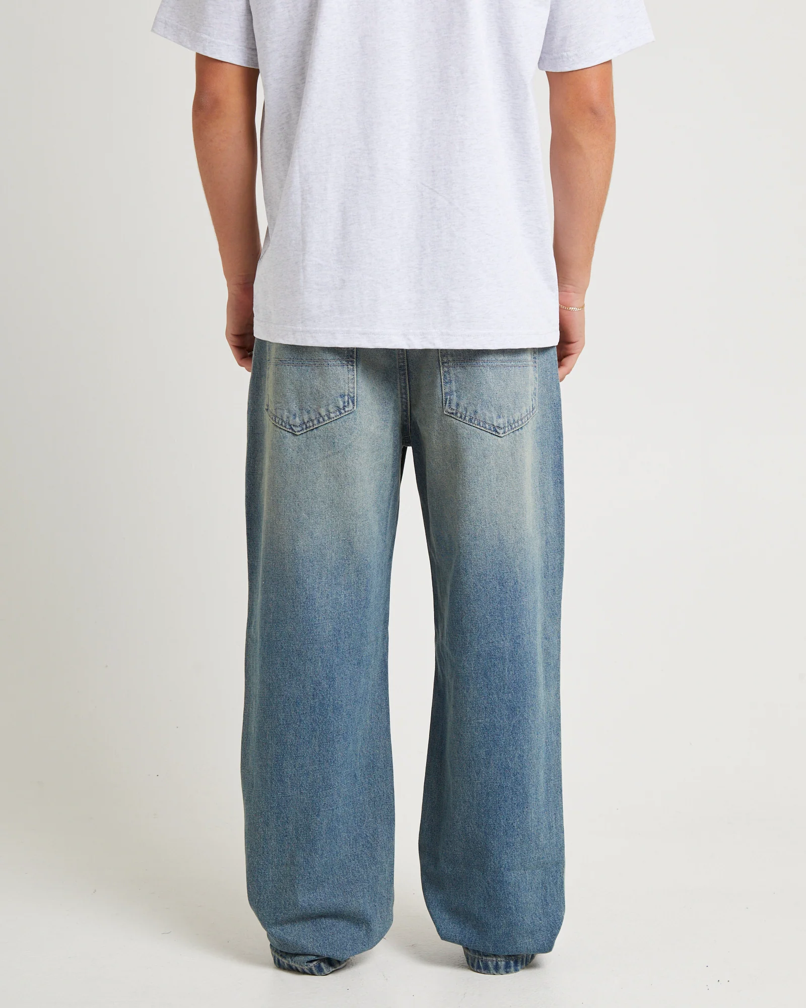 A5 Baggy Denim Jeans Carson Indigo - Image 2