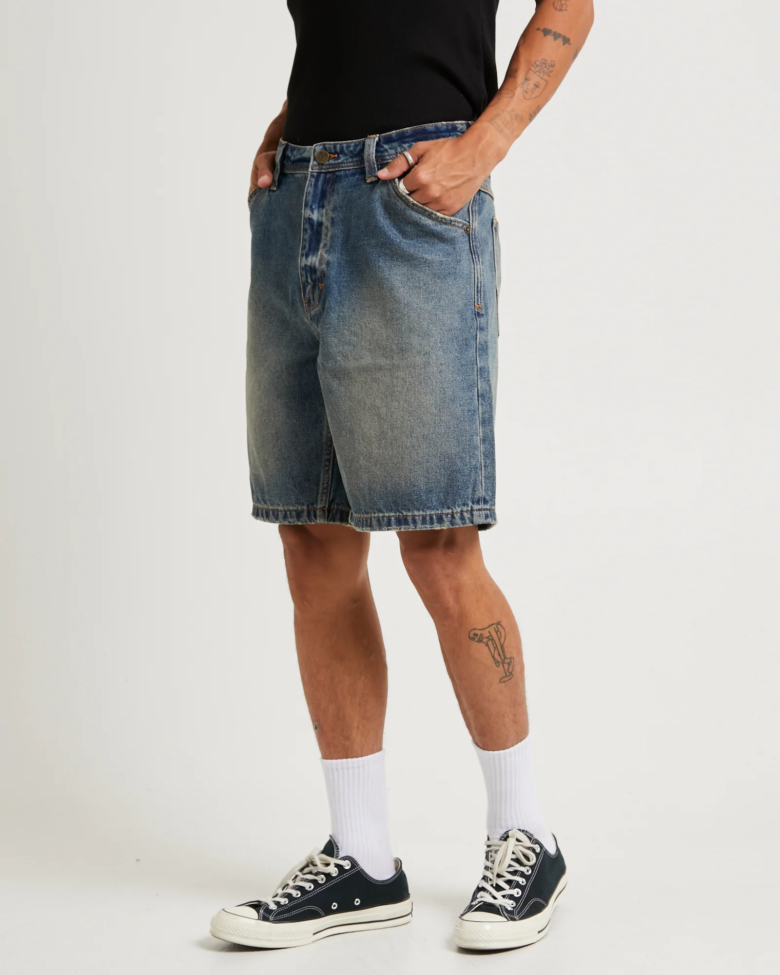 A5 Baggy Denim Shorts Justin - Image 4