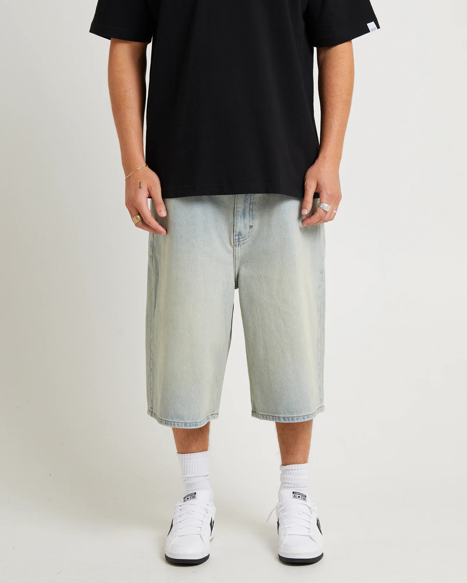 A6 Big Baggy Denim Jorts Milo