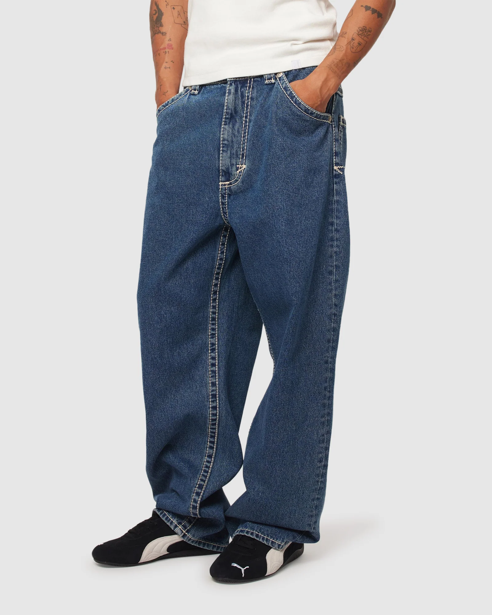 A6 Big Stitch Denim Jeans Rio - Image 5