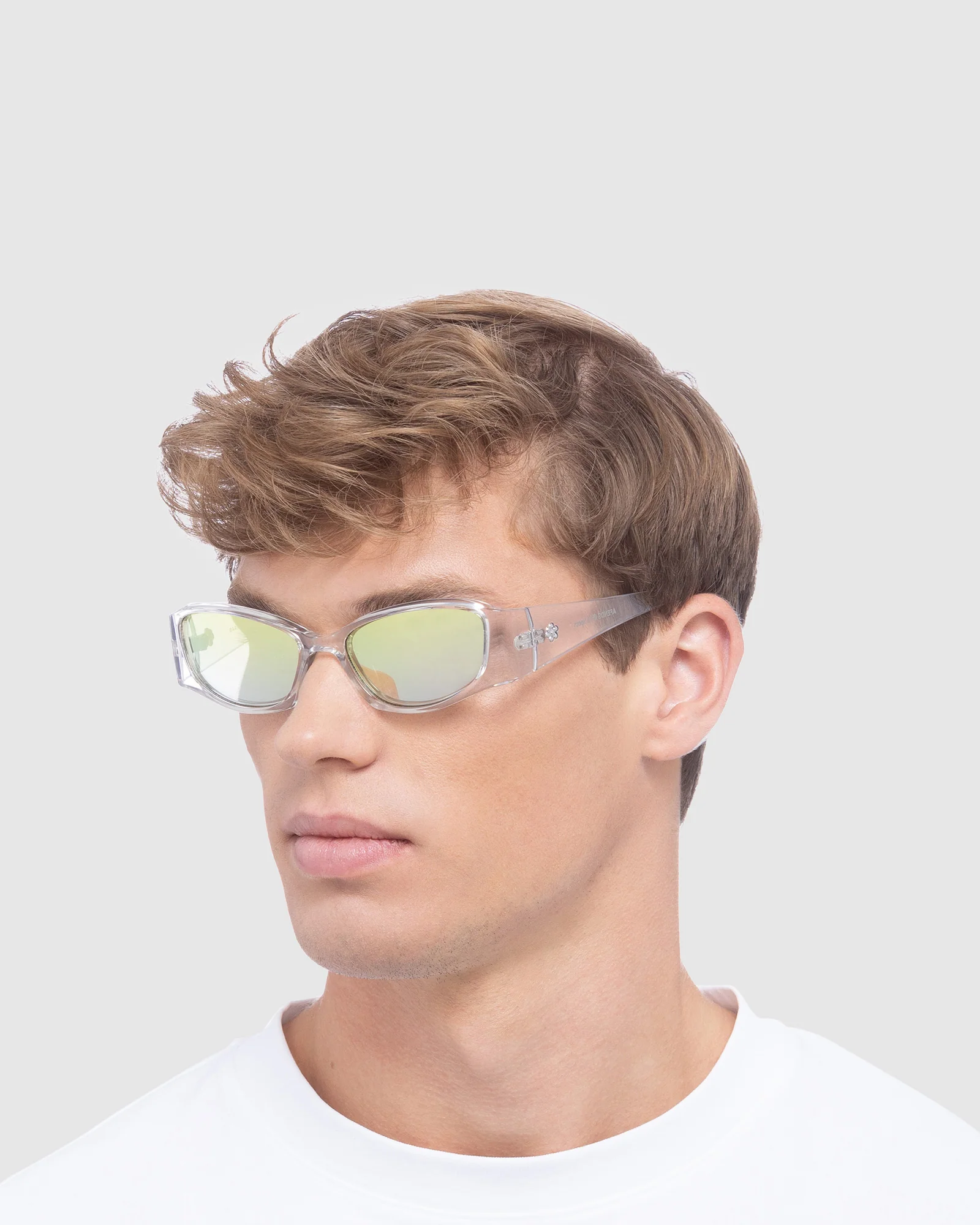 Afends X Le Specs Barrier Sunglasses Clear - Image 5