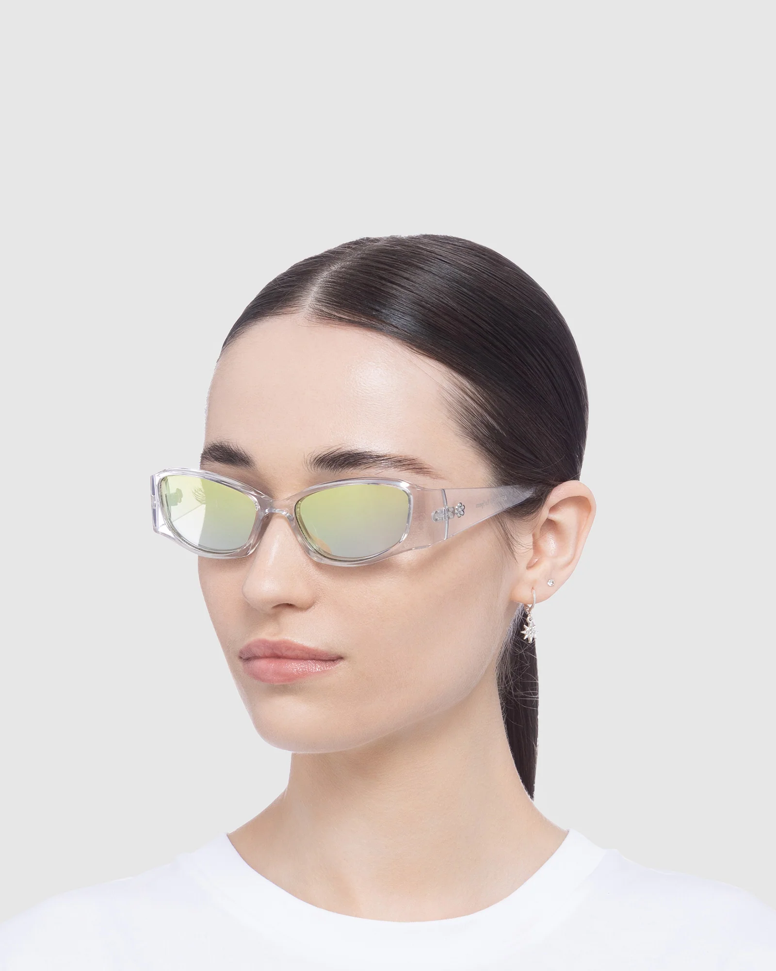 Afends X Le Specs Barrier Sunglasses Clear - Image 6