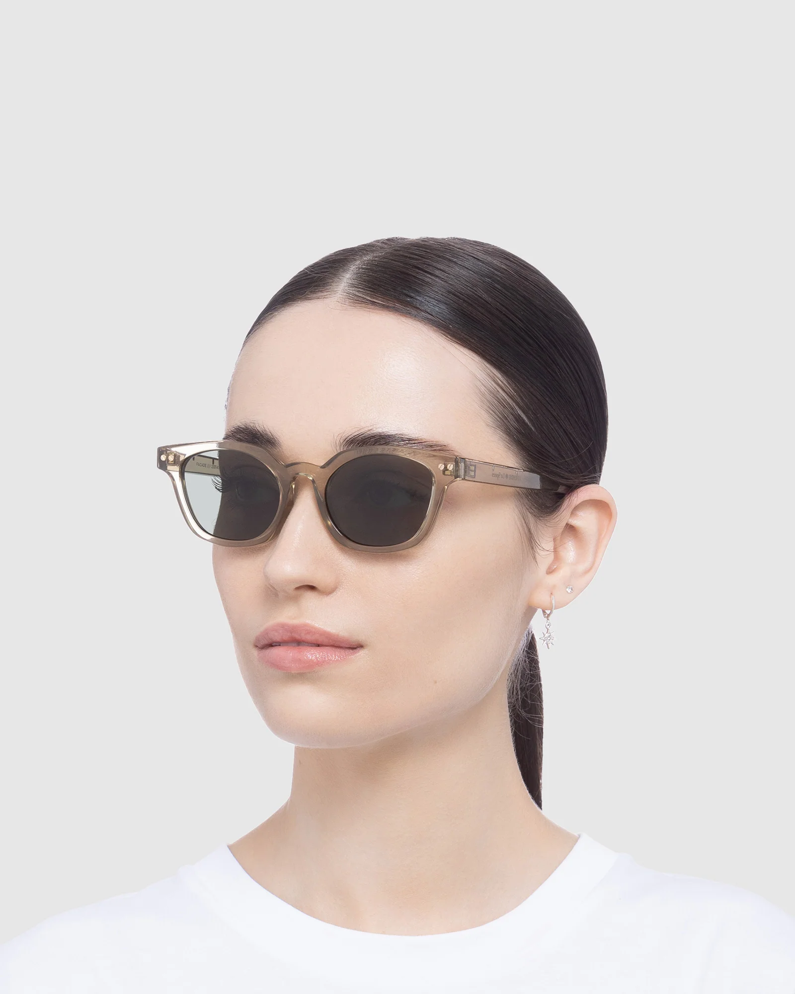 Afends X Le Specs Facade Sunglasses Clear - Image 4