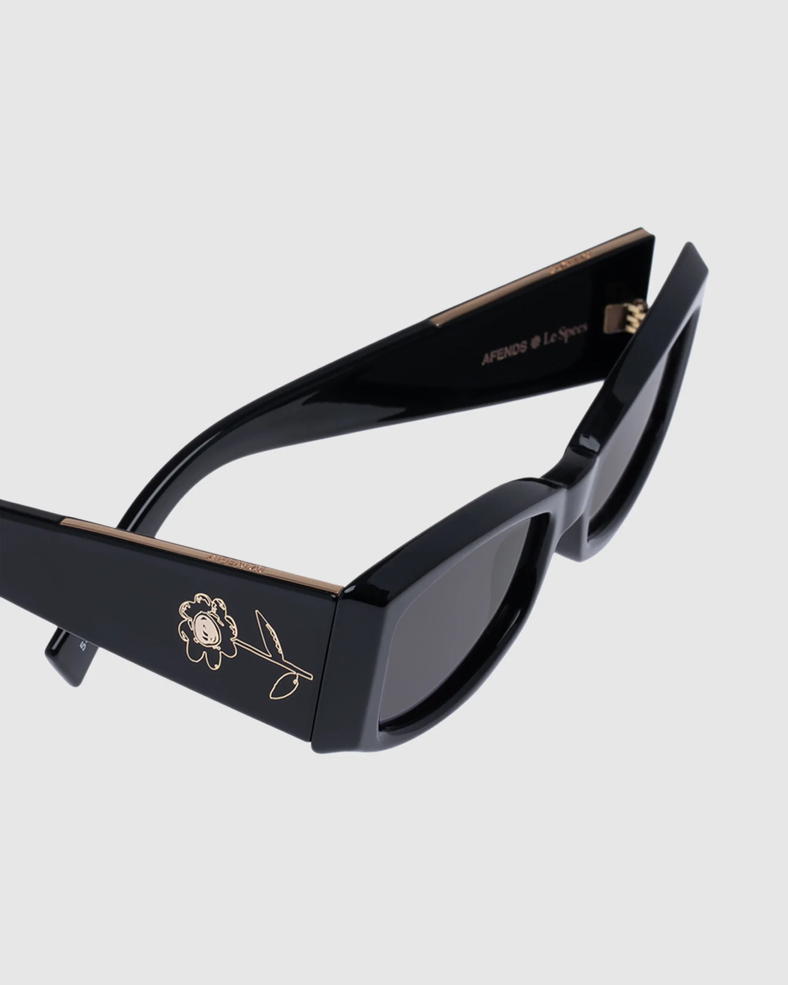 Afends X Le Specs Pretense Sunglasses Black - Image 3