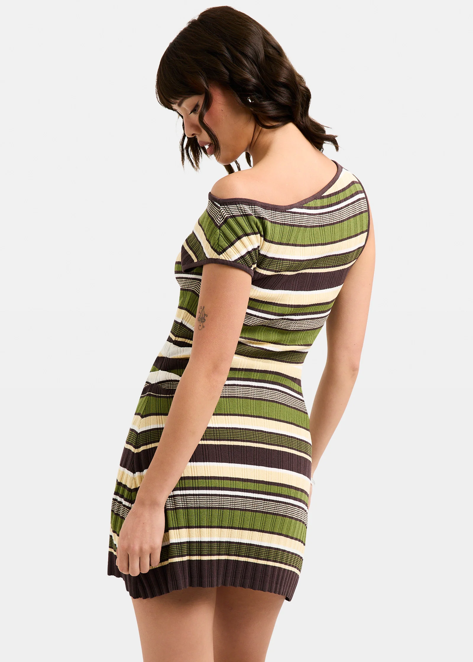 Alba Off Shoulder Mini Dress - Image 3
