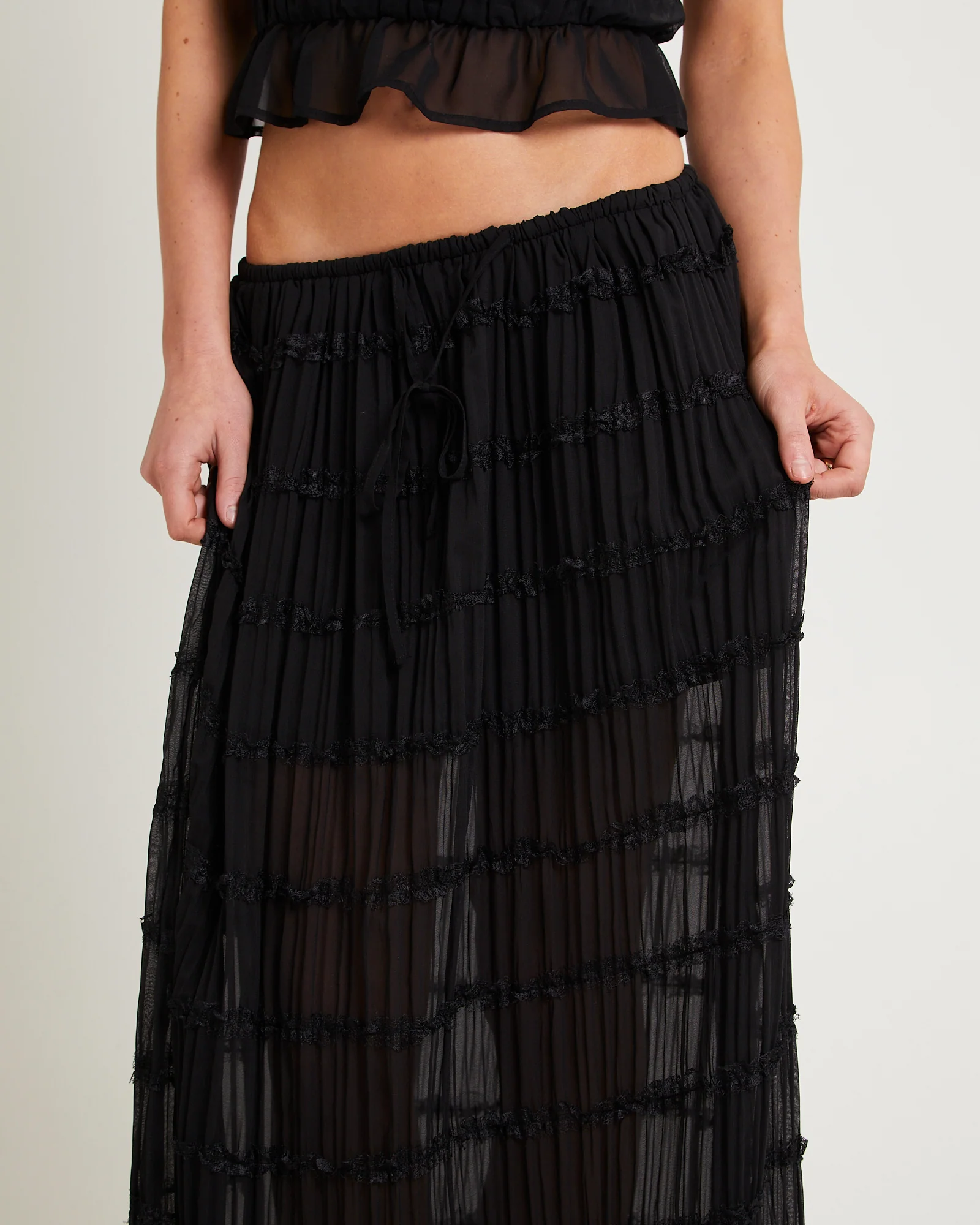 Alda Shirred Maxi Skirt - Image 5