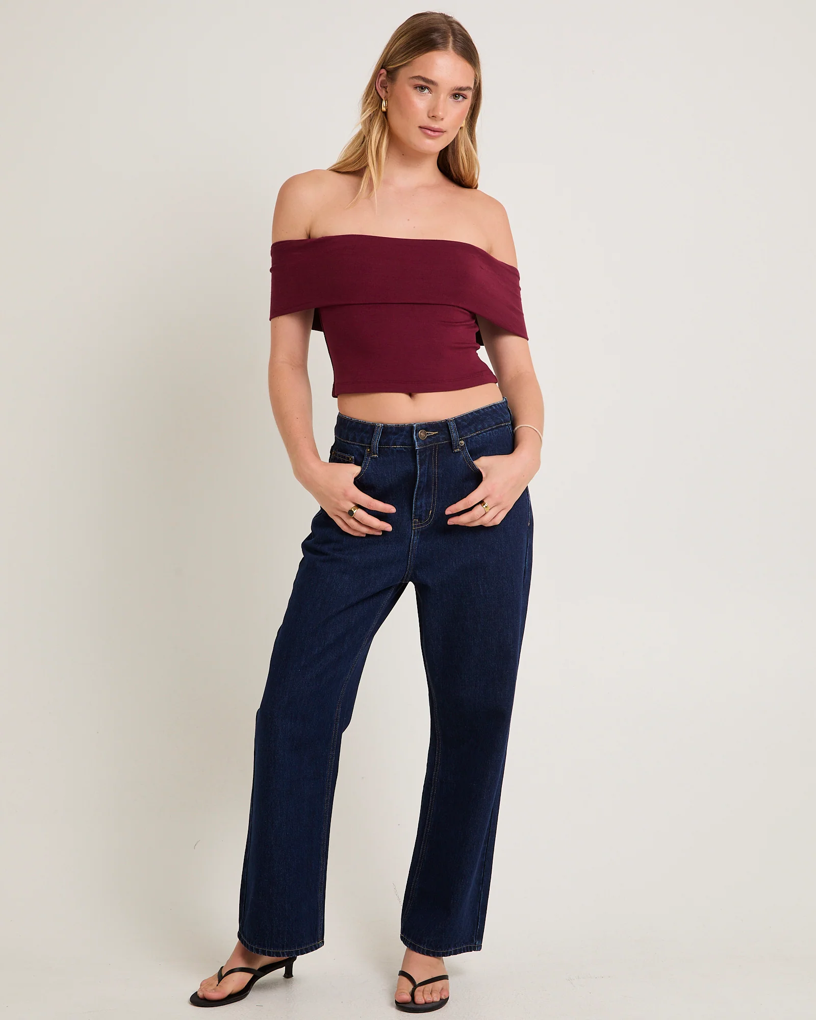 Alexa Mid Rise Denim Jeans Petite Relaxed - Image 3