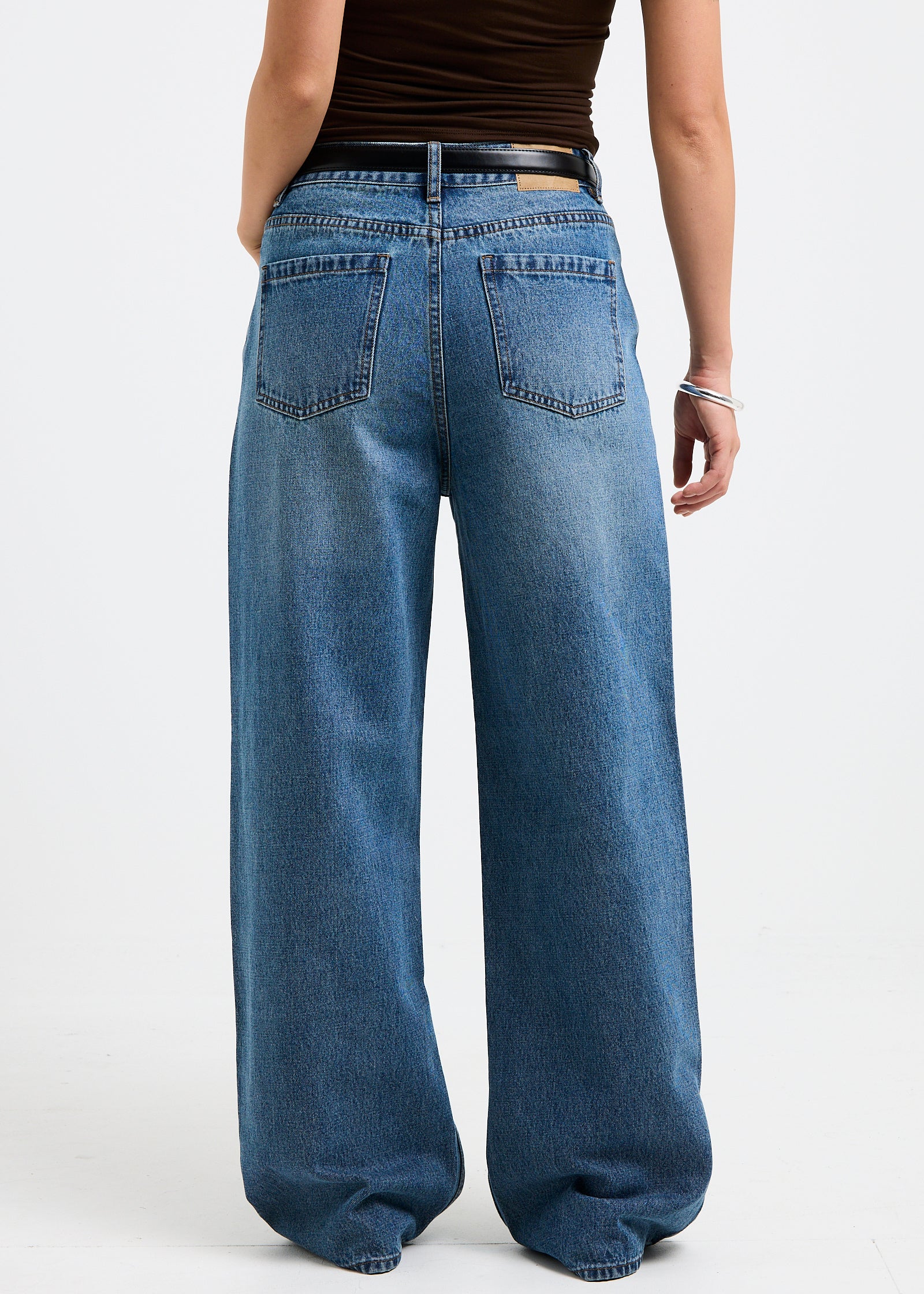 Alexa Mid Rise Relaxed Denim Jeans - Image 4